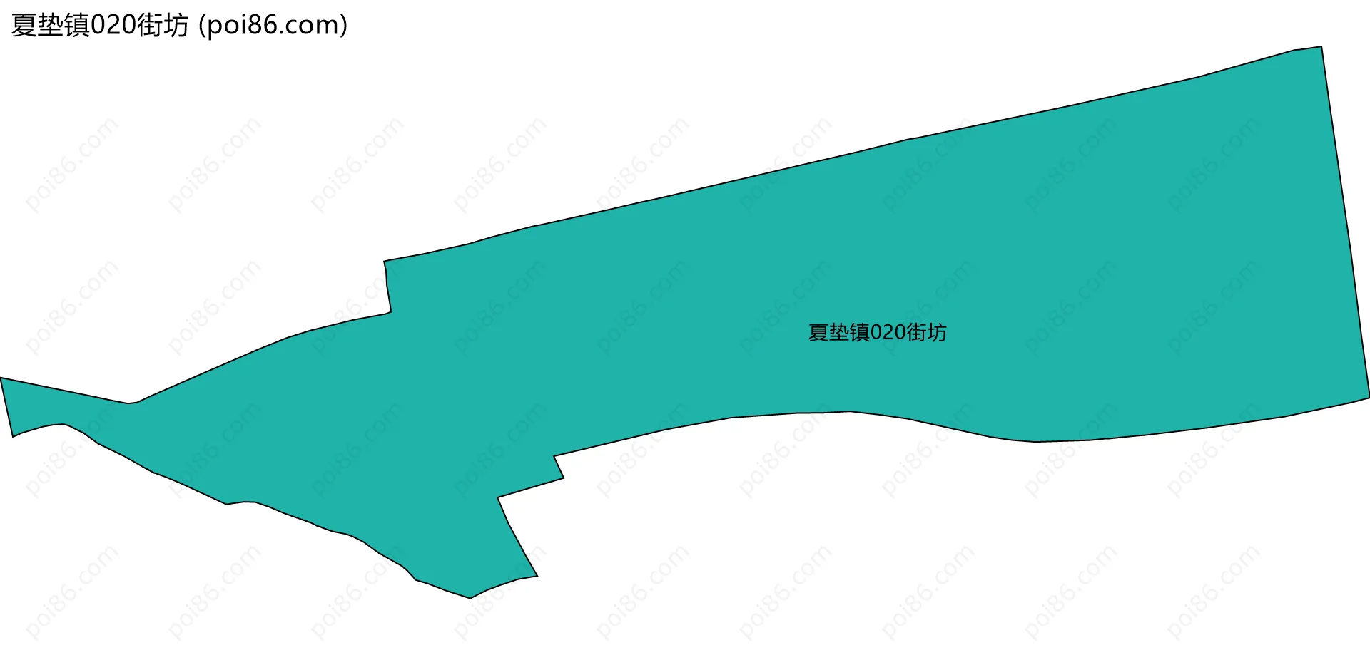 夏垫镇020街坊边界地图