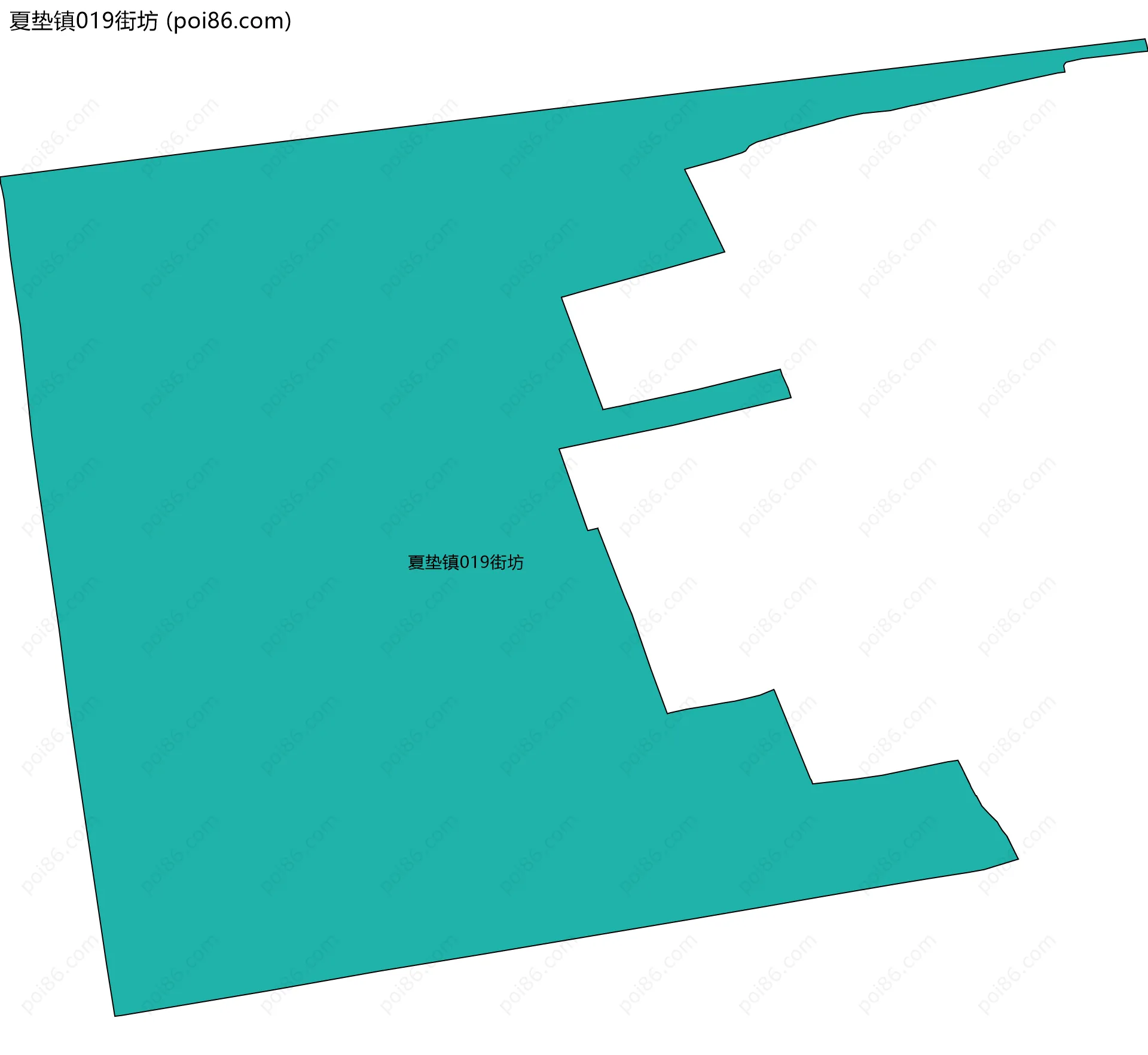 夏垫镇019街坊边界地图