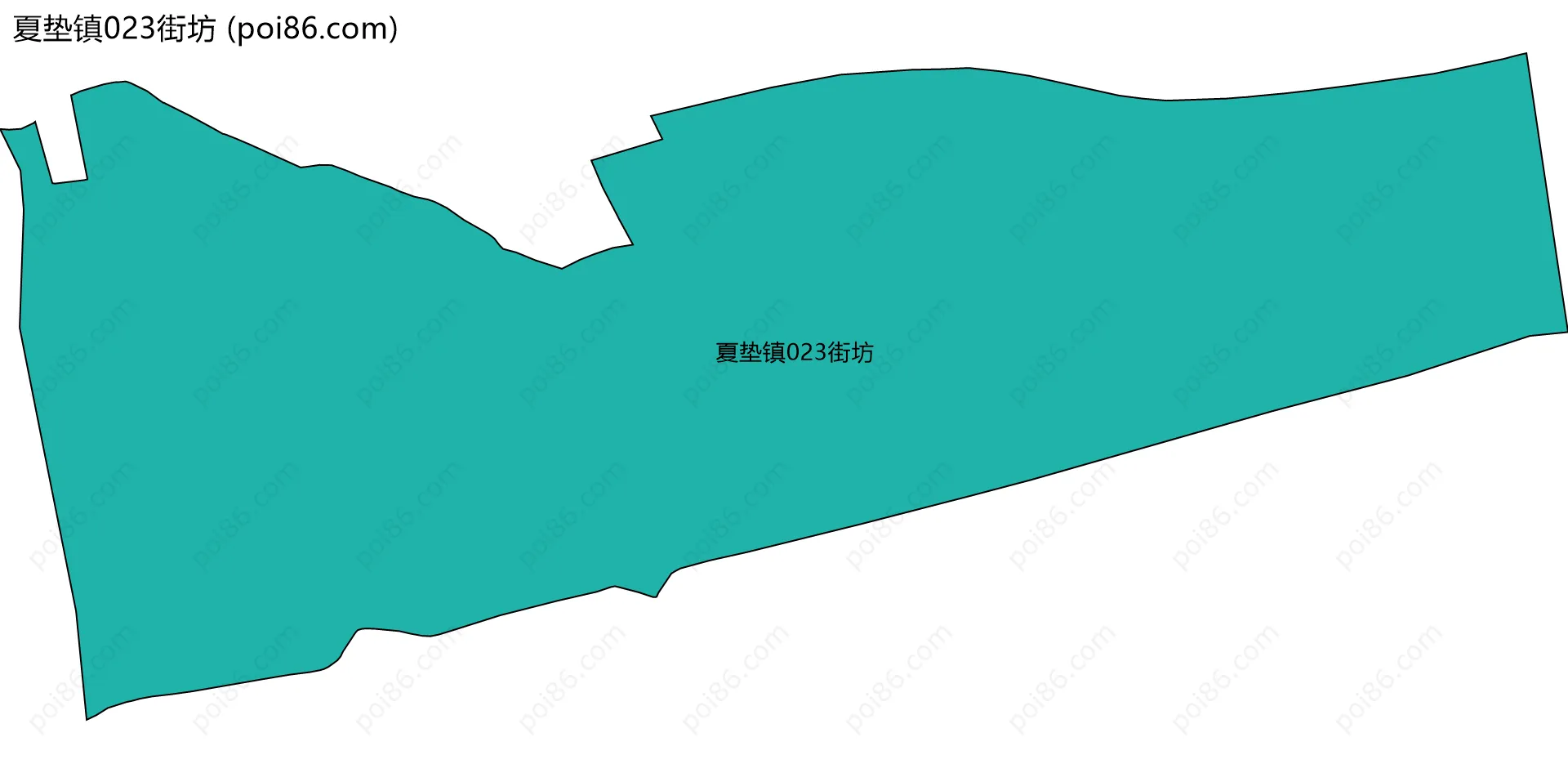 夏垫镇023街坊边界地图