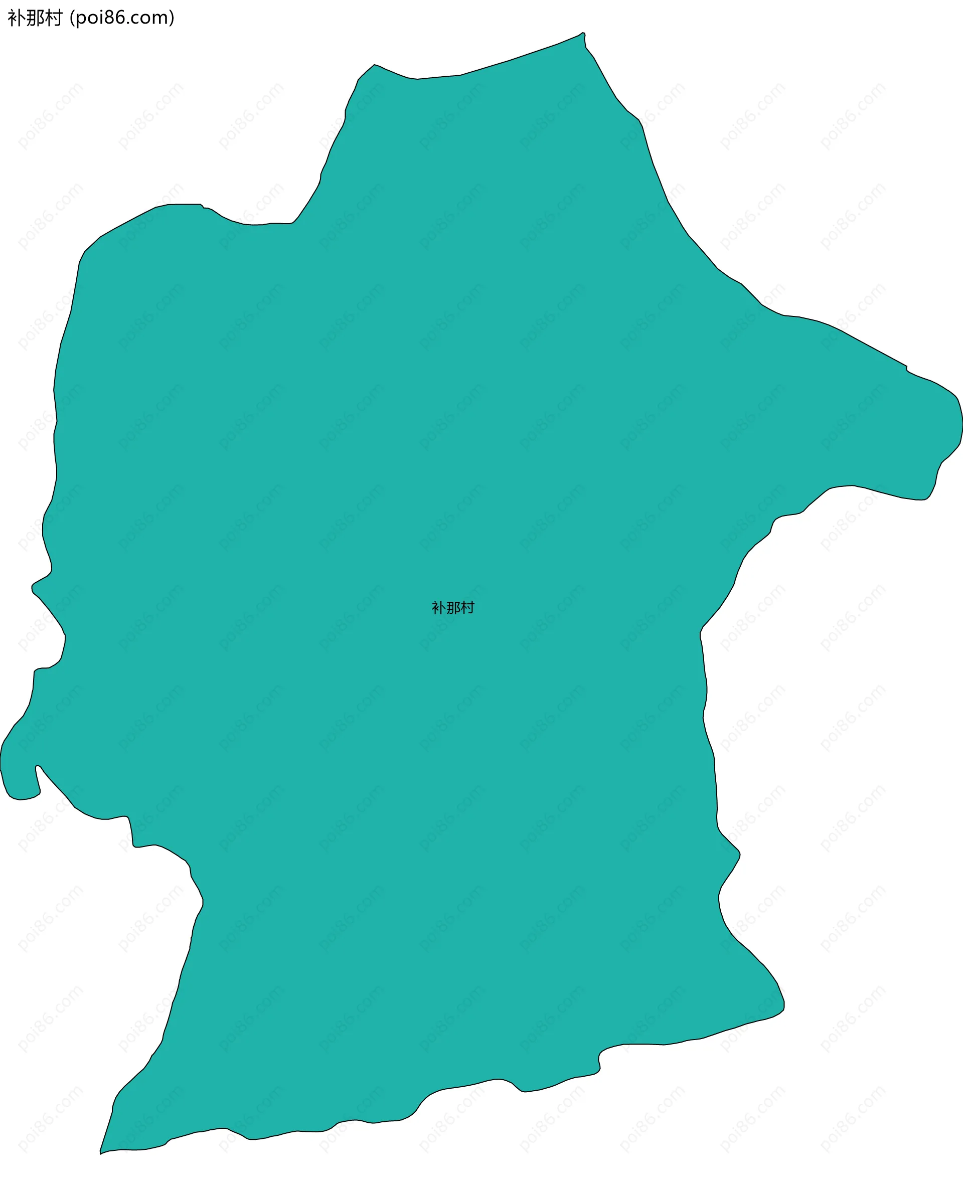 补那村边界地图