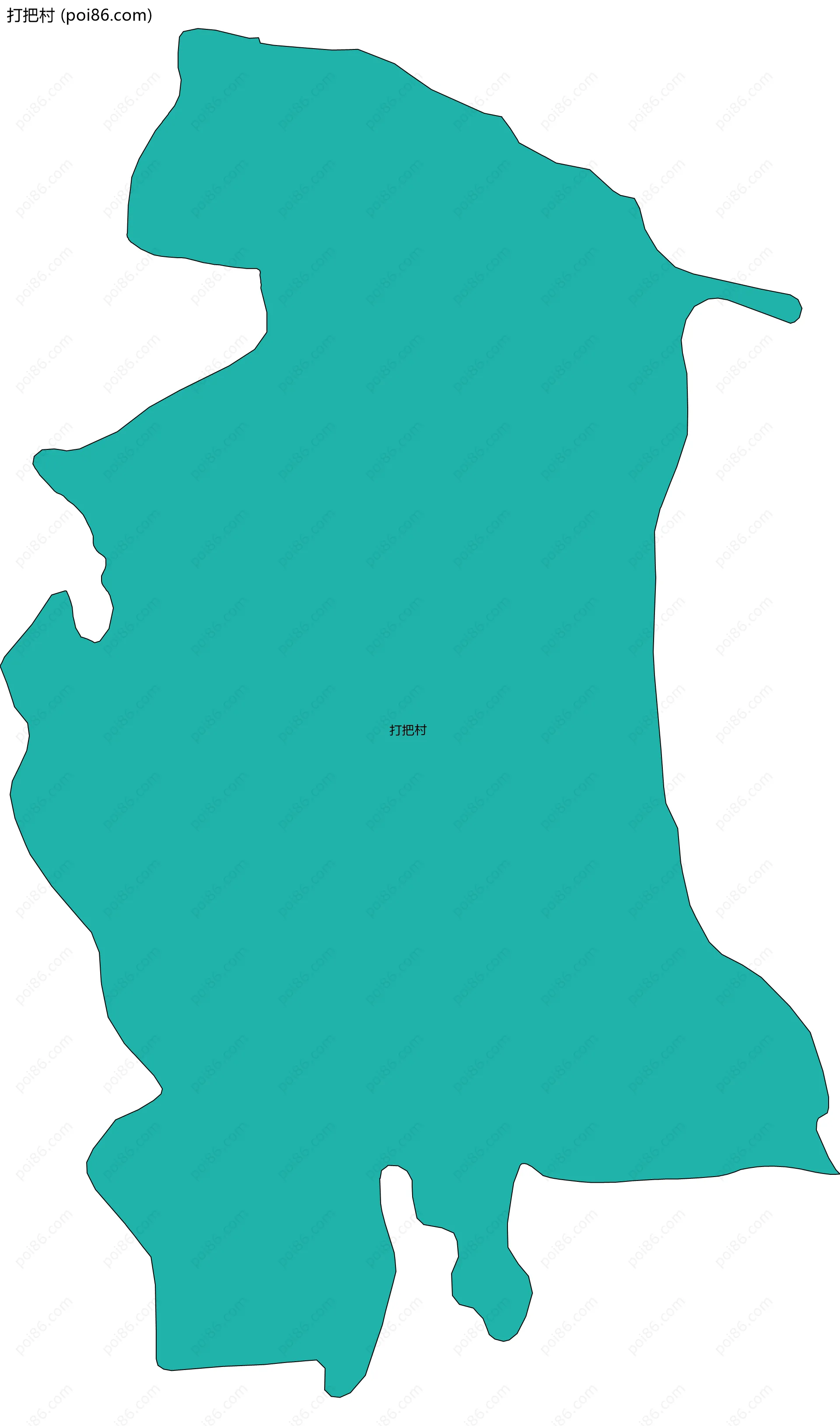 打把村边界地图
