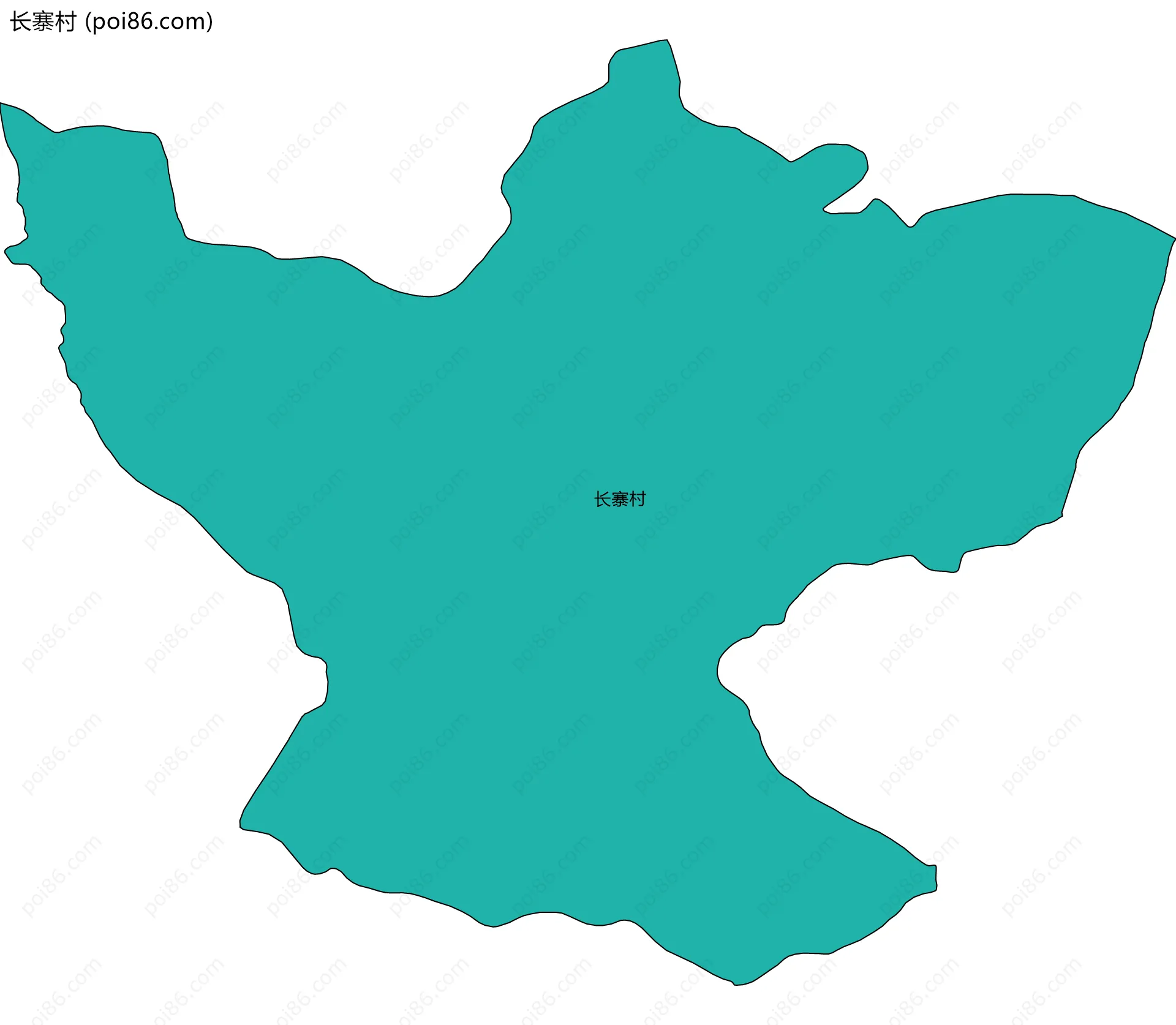 长寨村边界地图