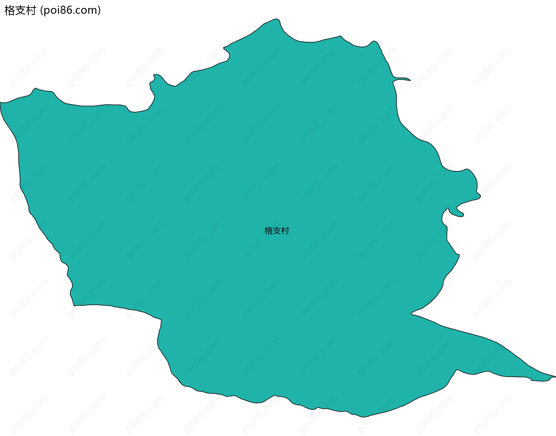 格支村边界地图