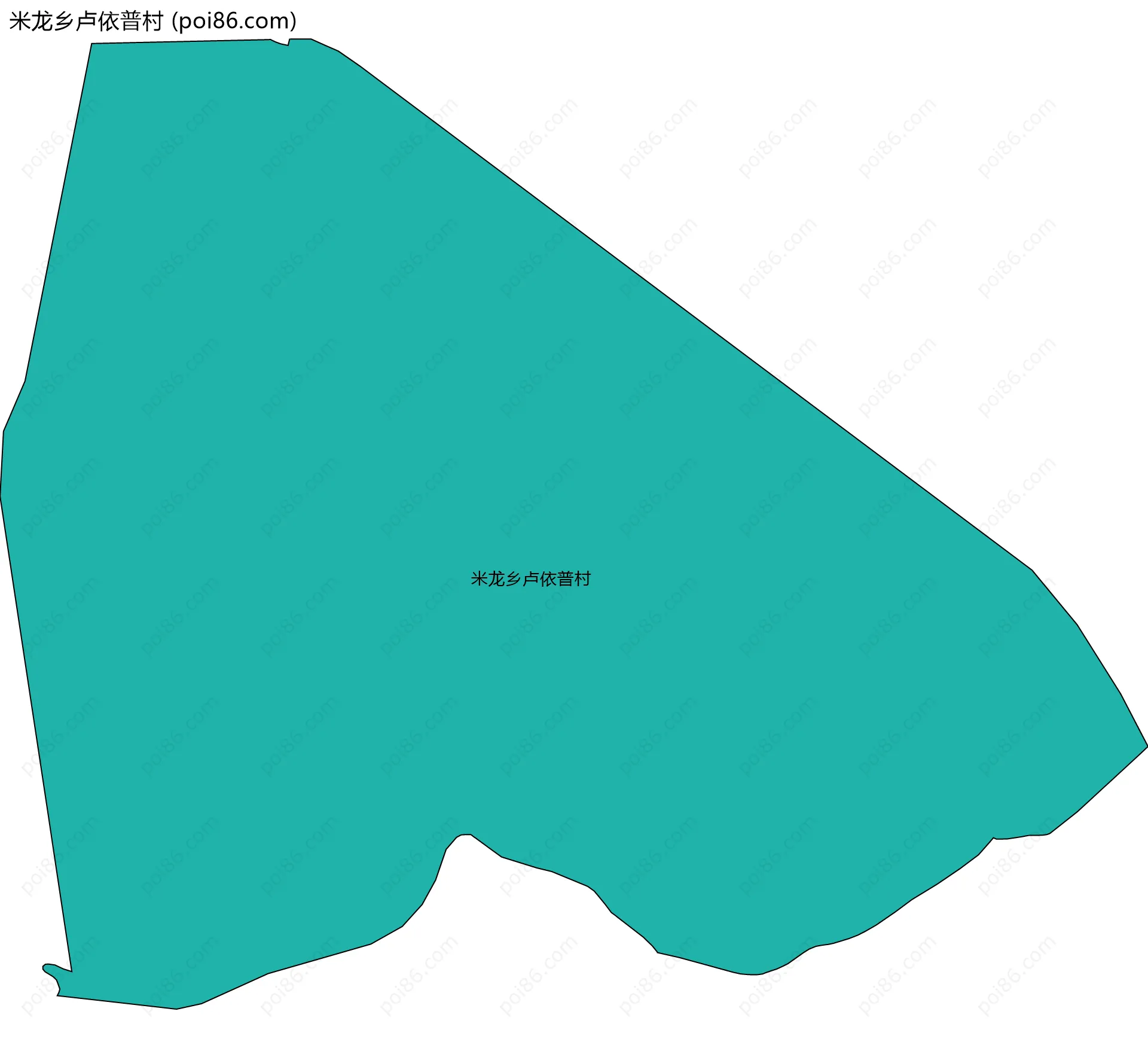 米龙乡卢依普村边界地图