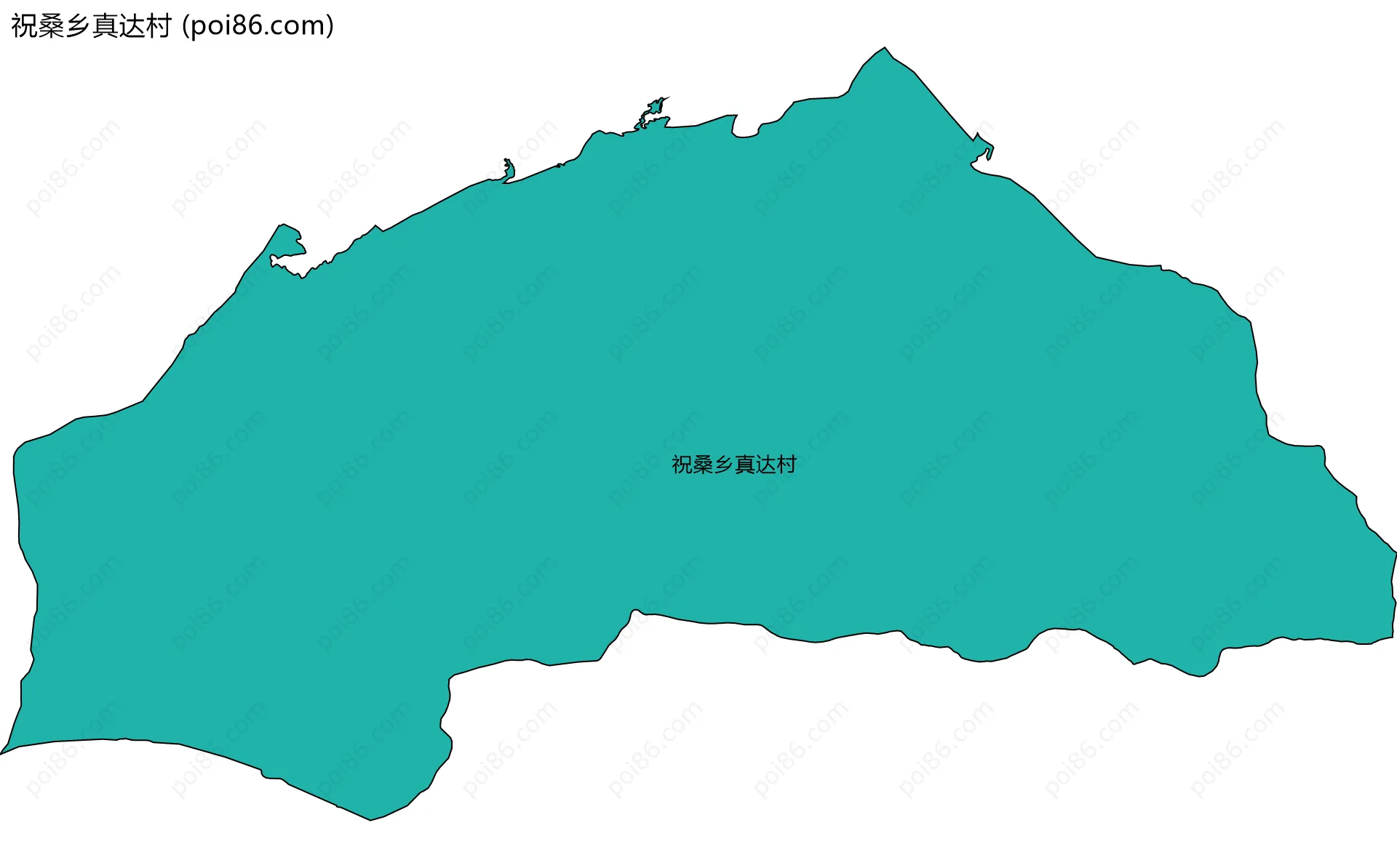 祝桑乡真达村边界地图