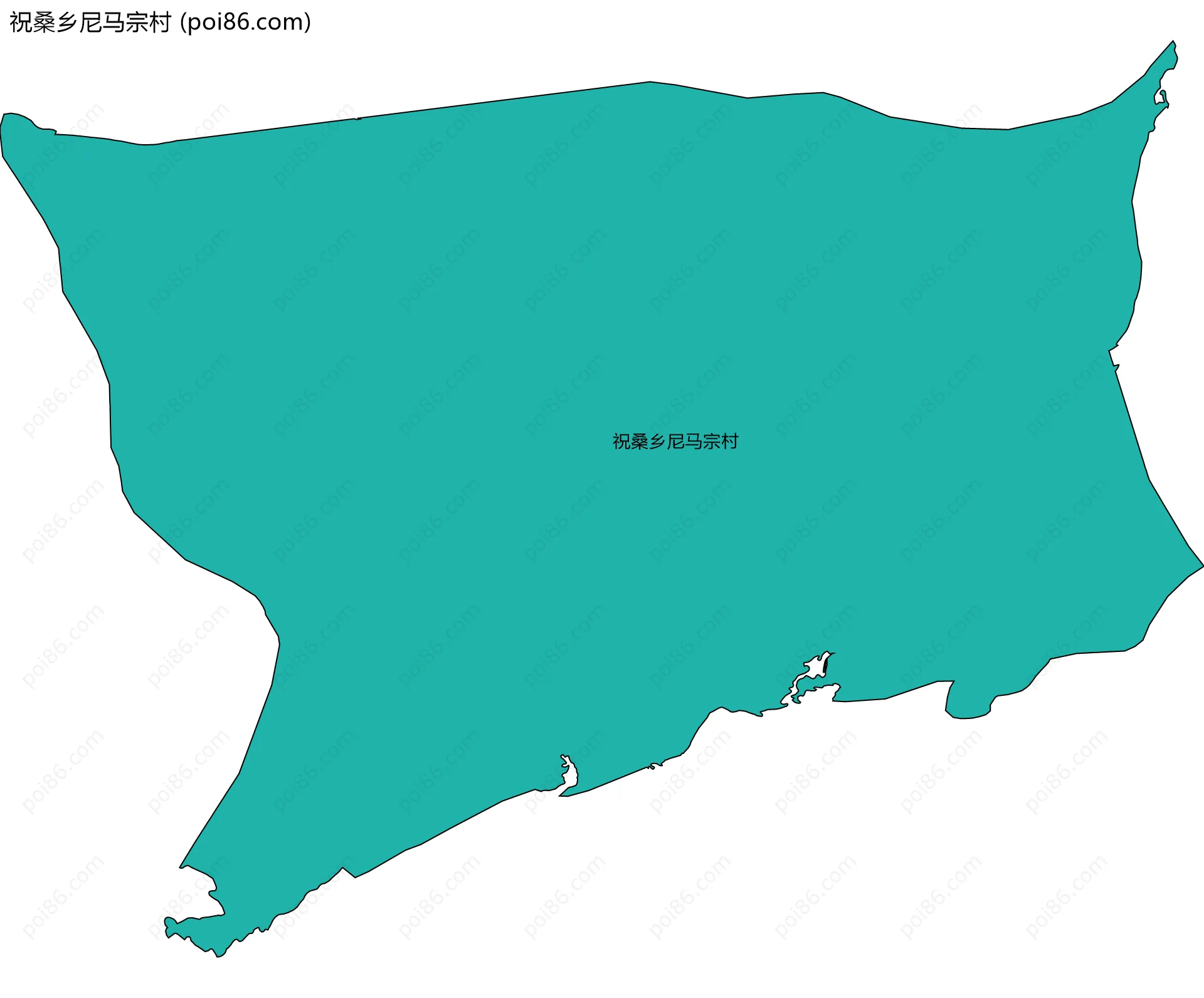 祝桑乡尼马宗村边界地图