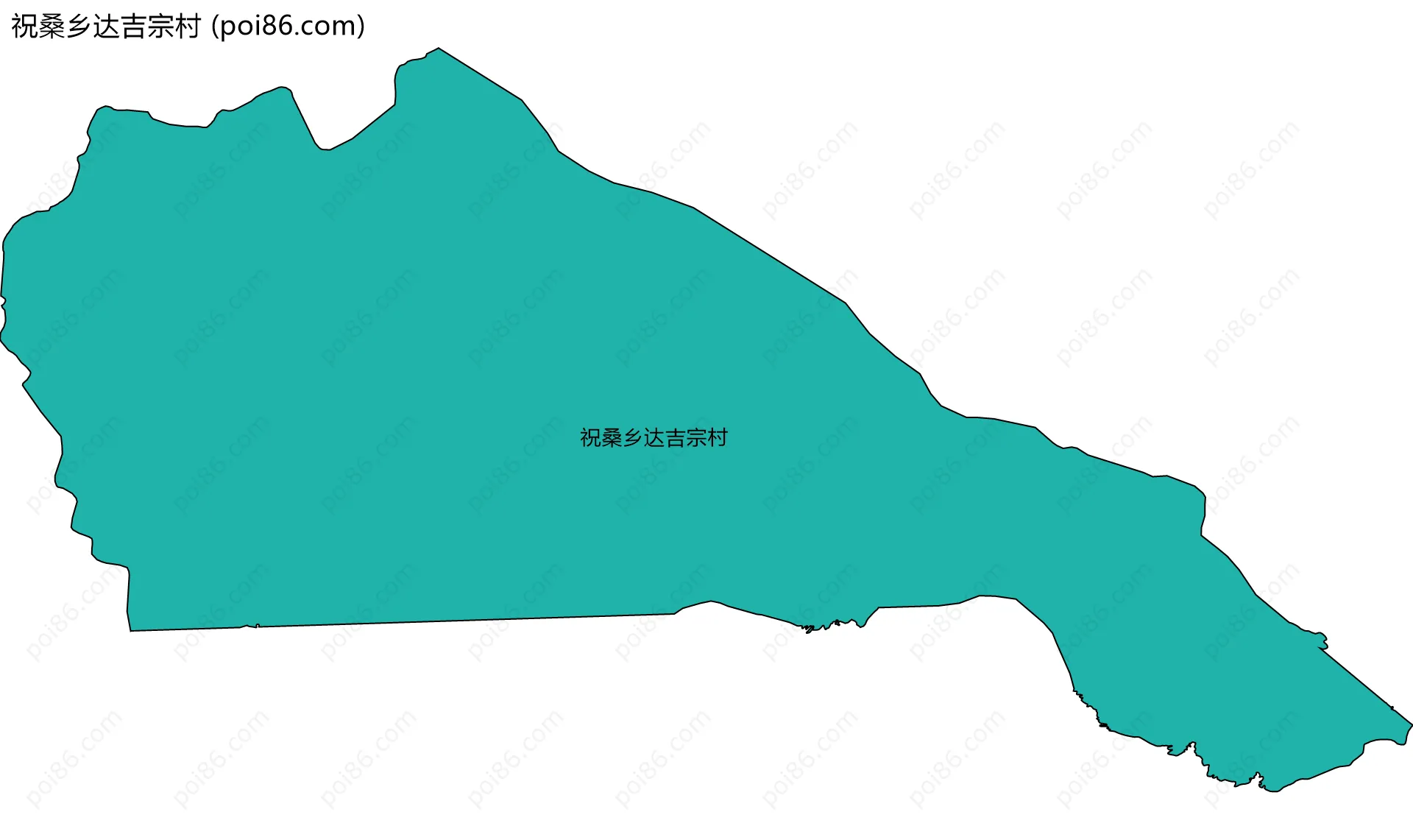 祝桑乡达吉宗村边界地图