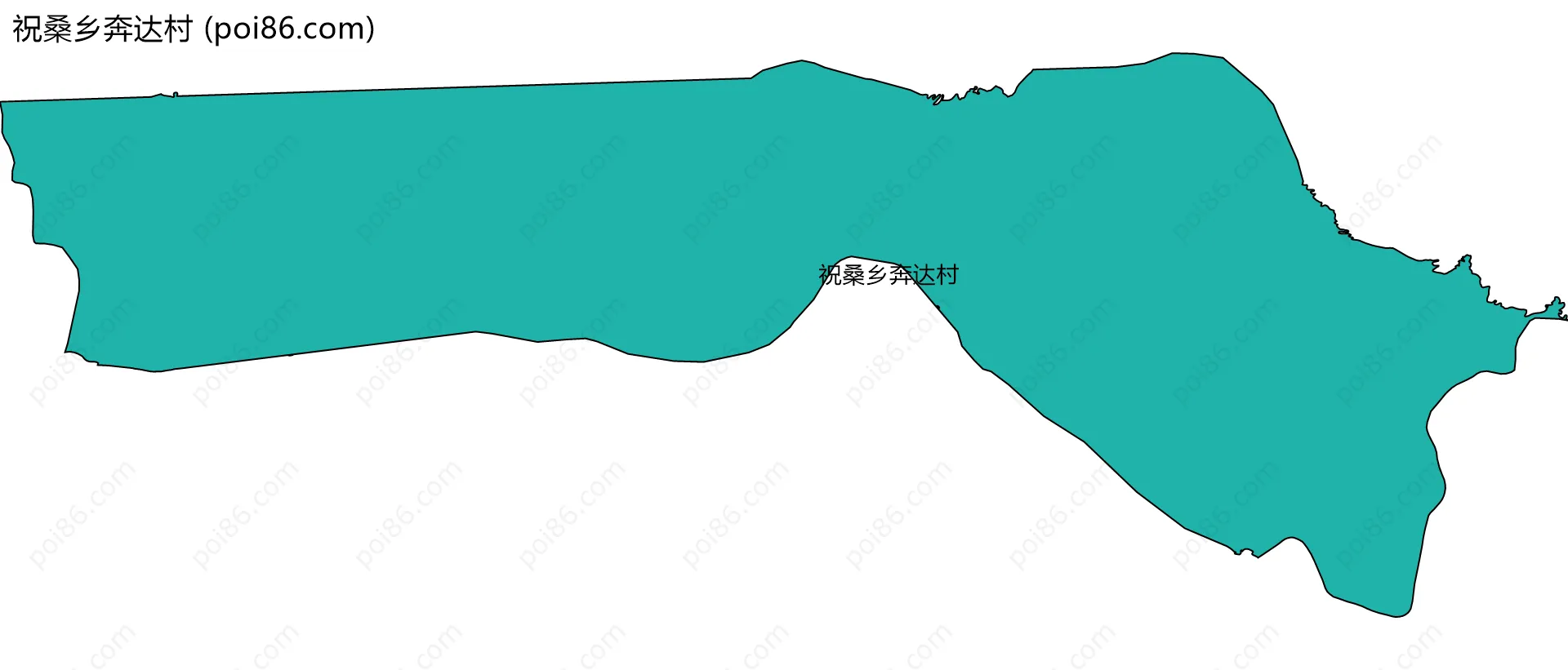 祝桑乡奔达村边界地图