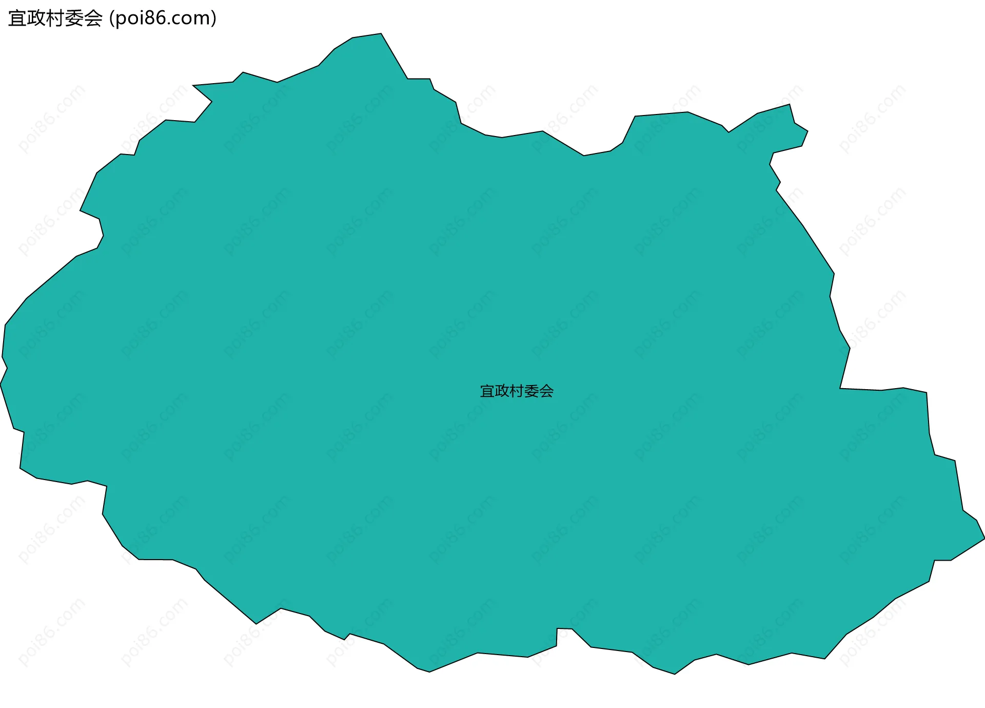 宜政村委会边界地图