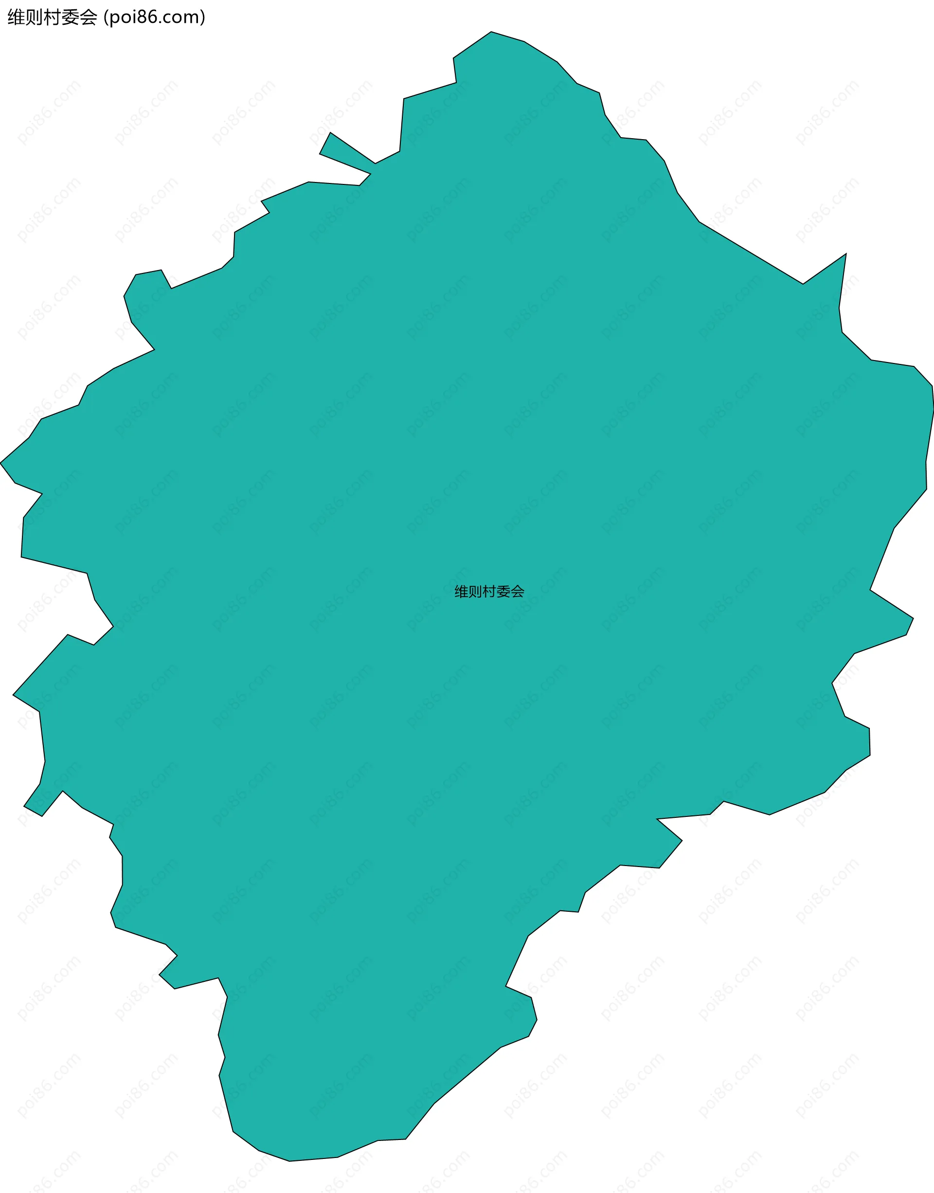 维则村委会边界地图