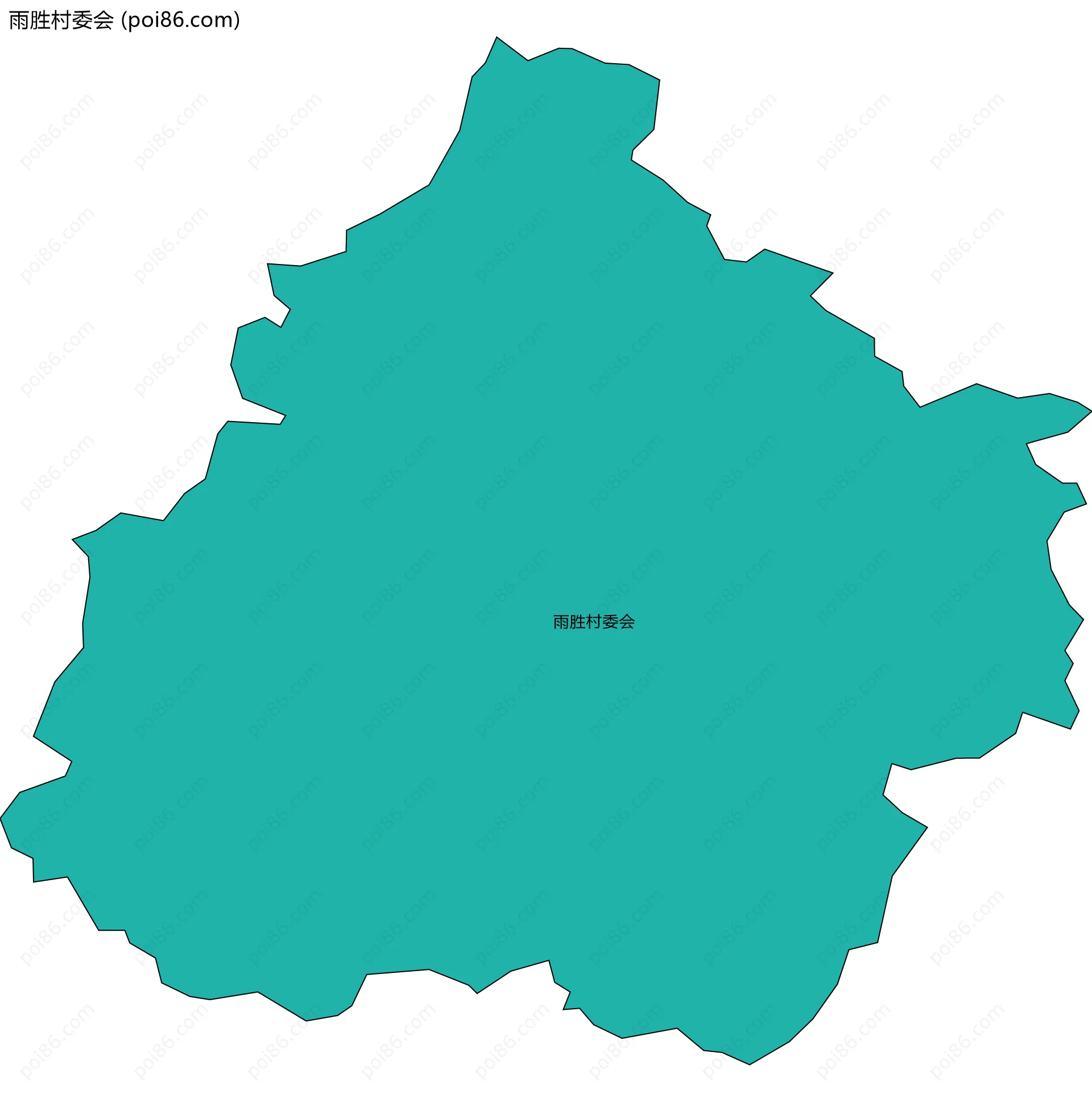 雨胜村委会边界地图