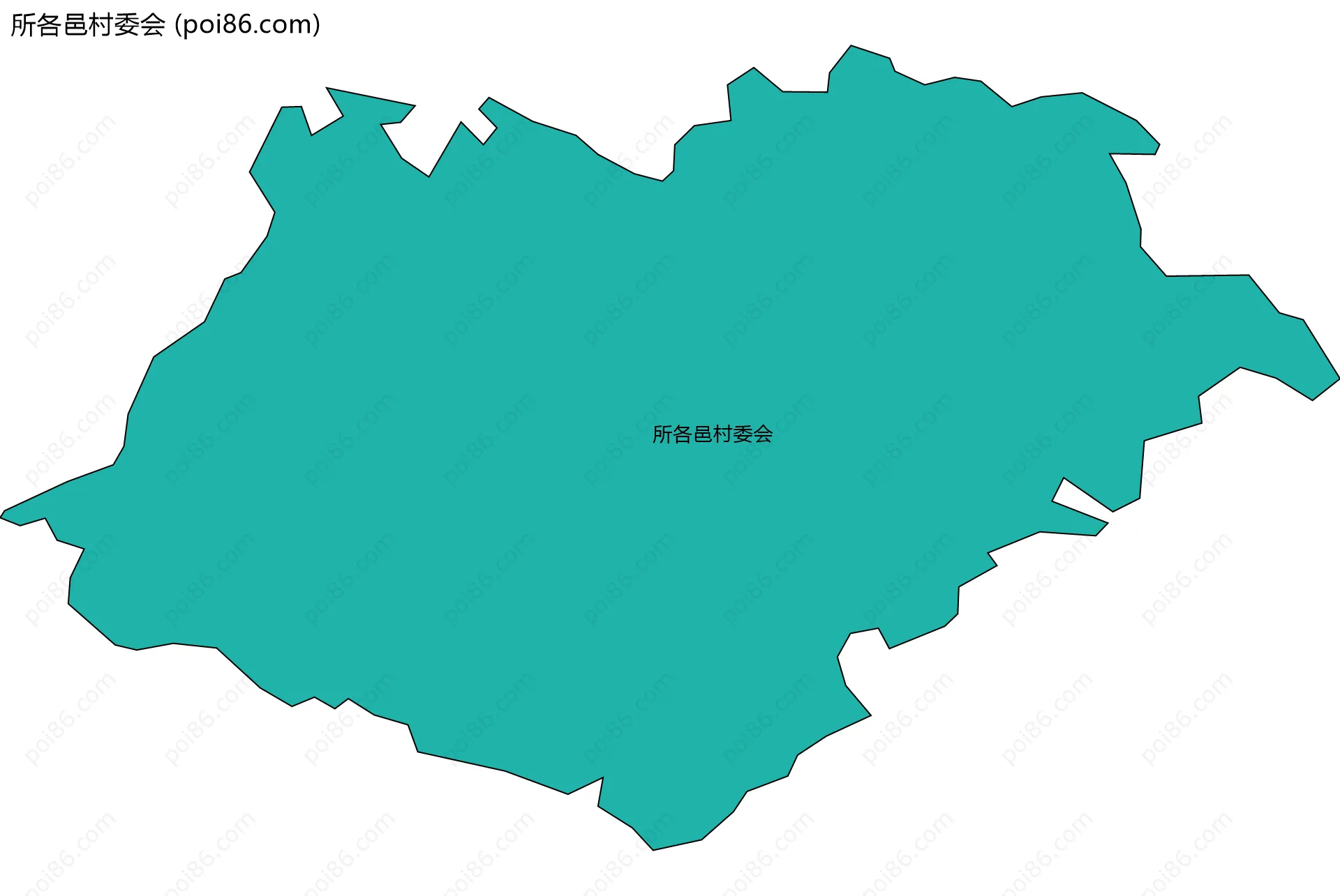 所各邑村委会边界地图