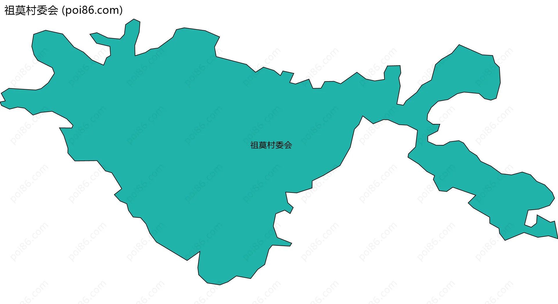 祖莫村委会边界地图