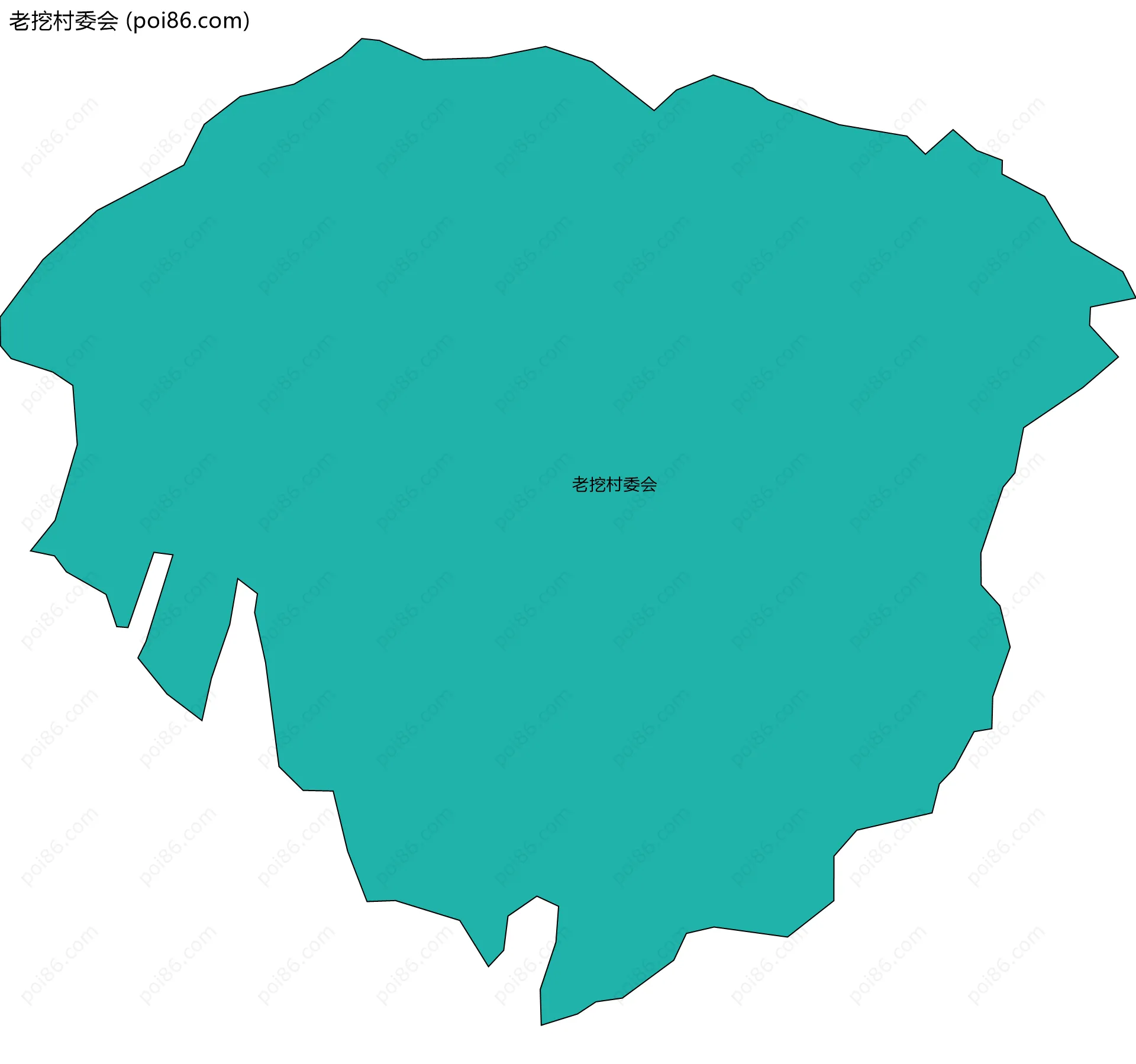 老挖村委会边界地图
