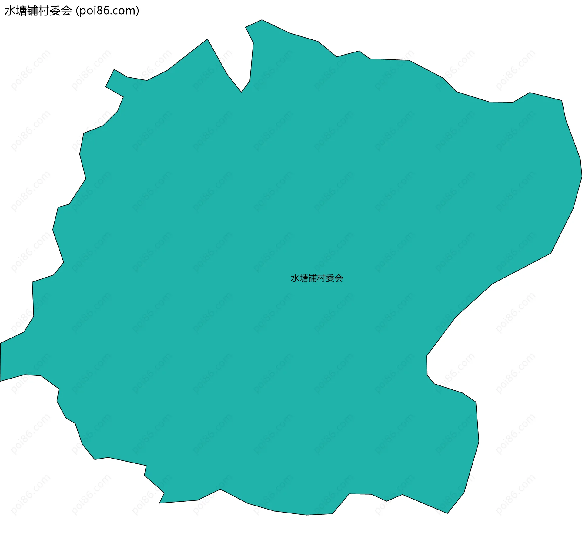 水塘铺村委会边界地图