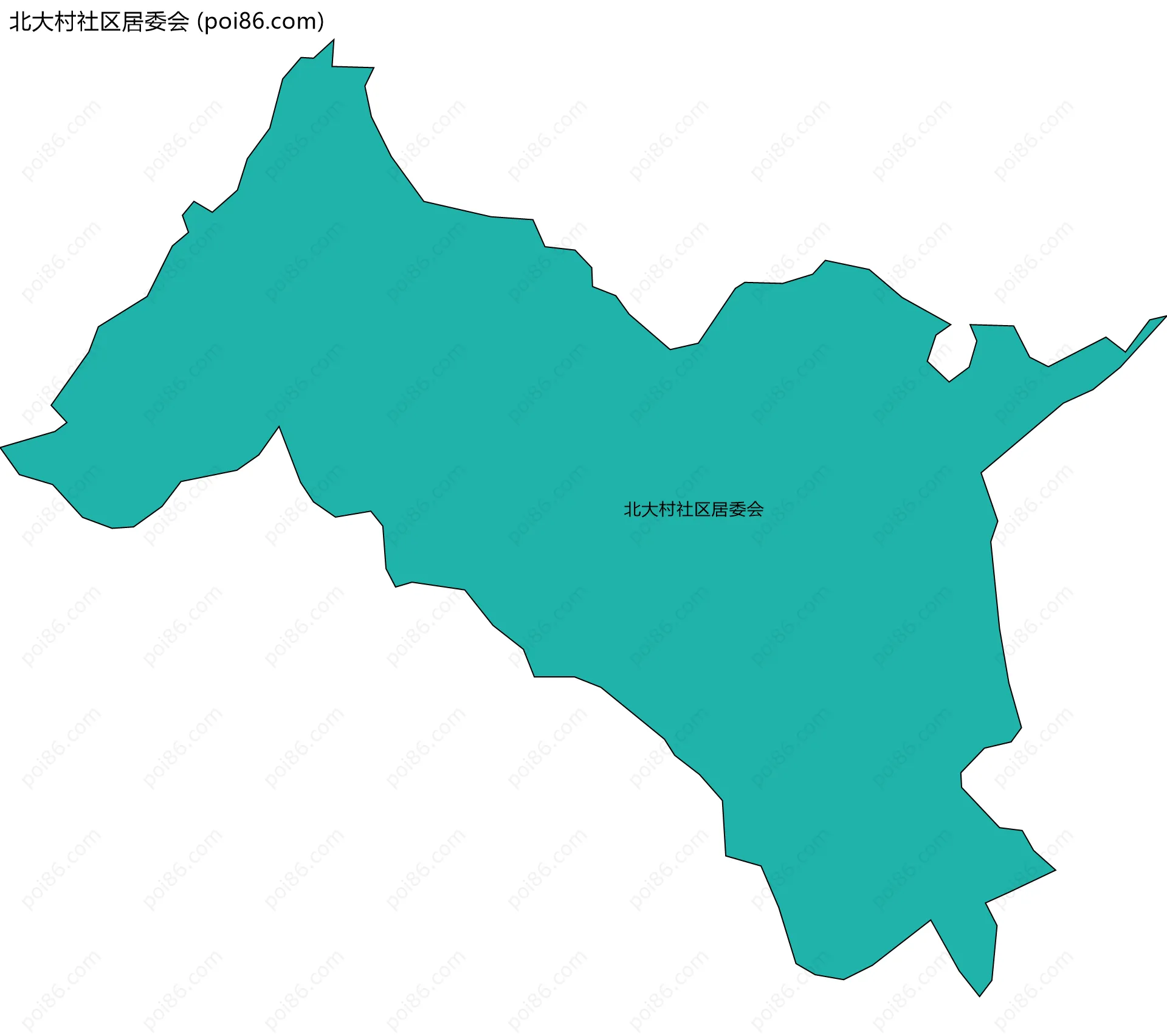 北大村社区居委会边界地图