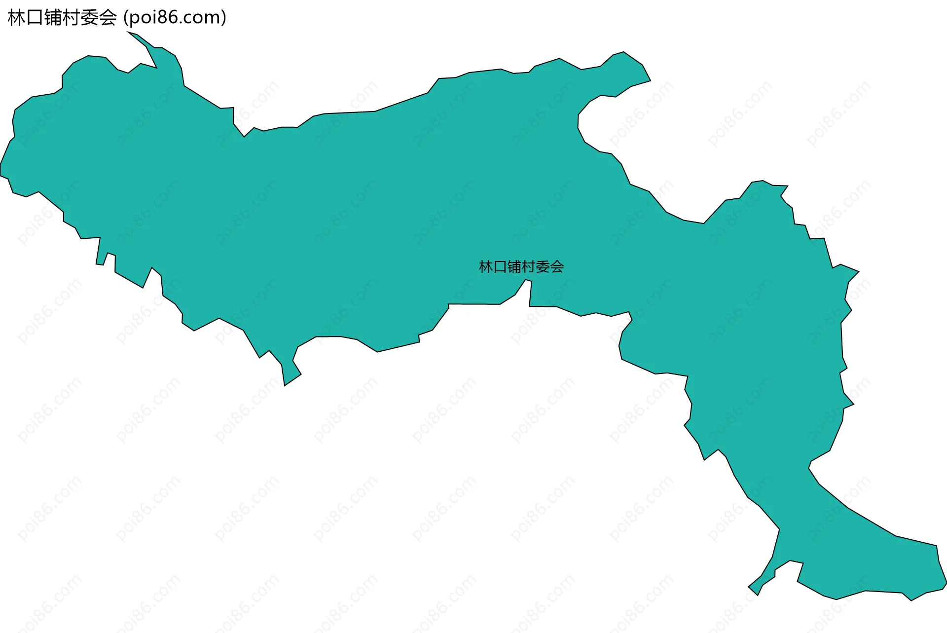 林口铺村委会边界地图