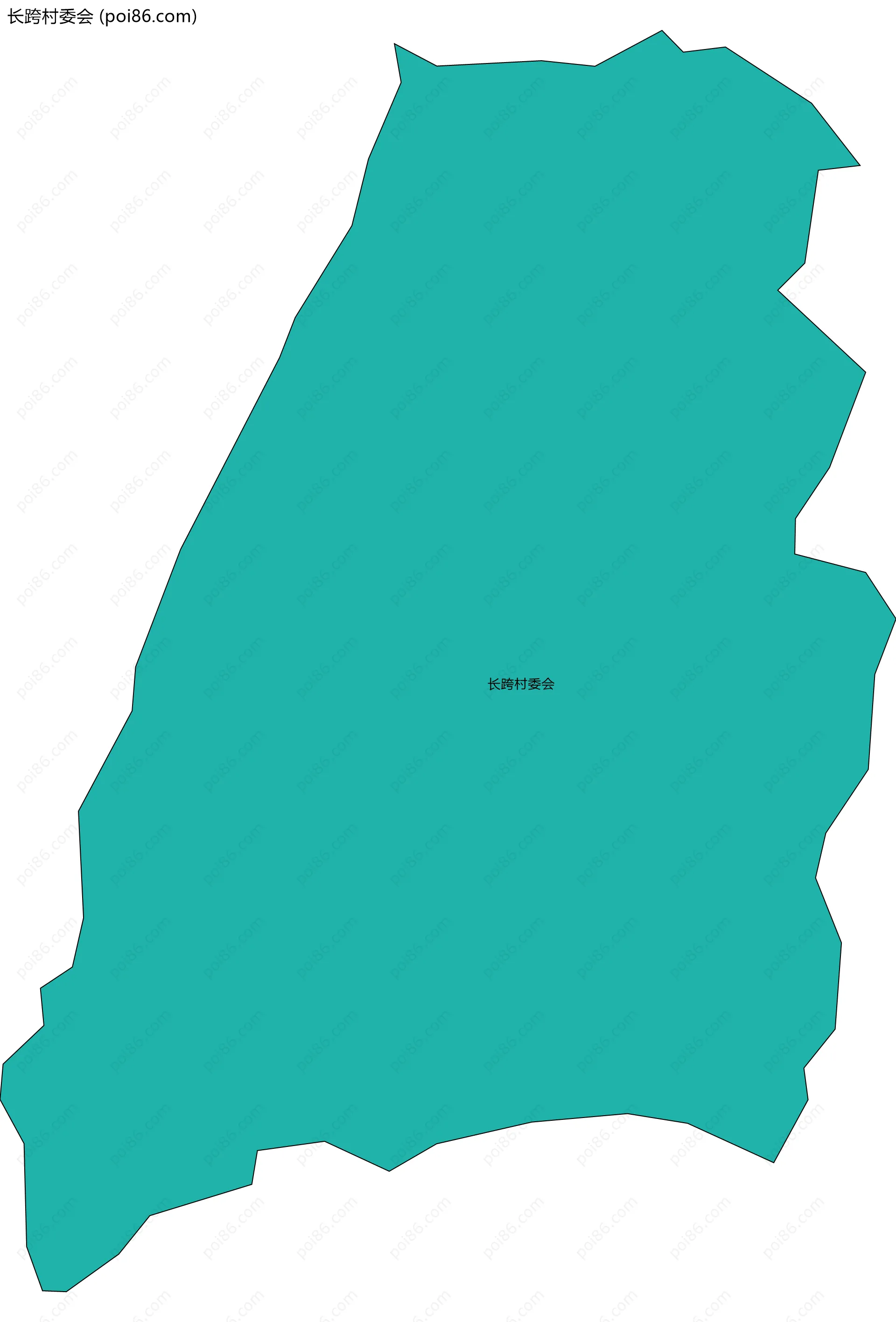 长跨村委会边界地图