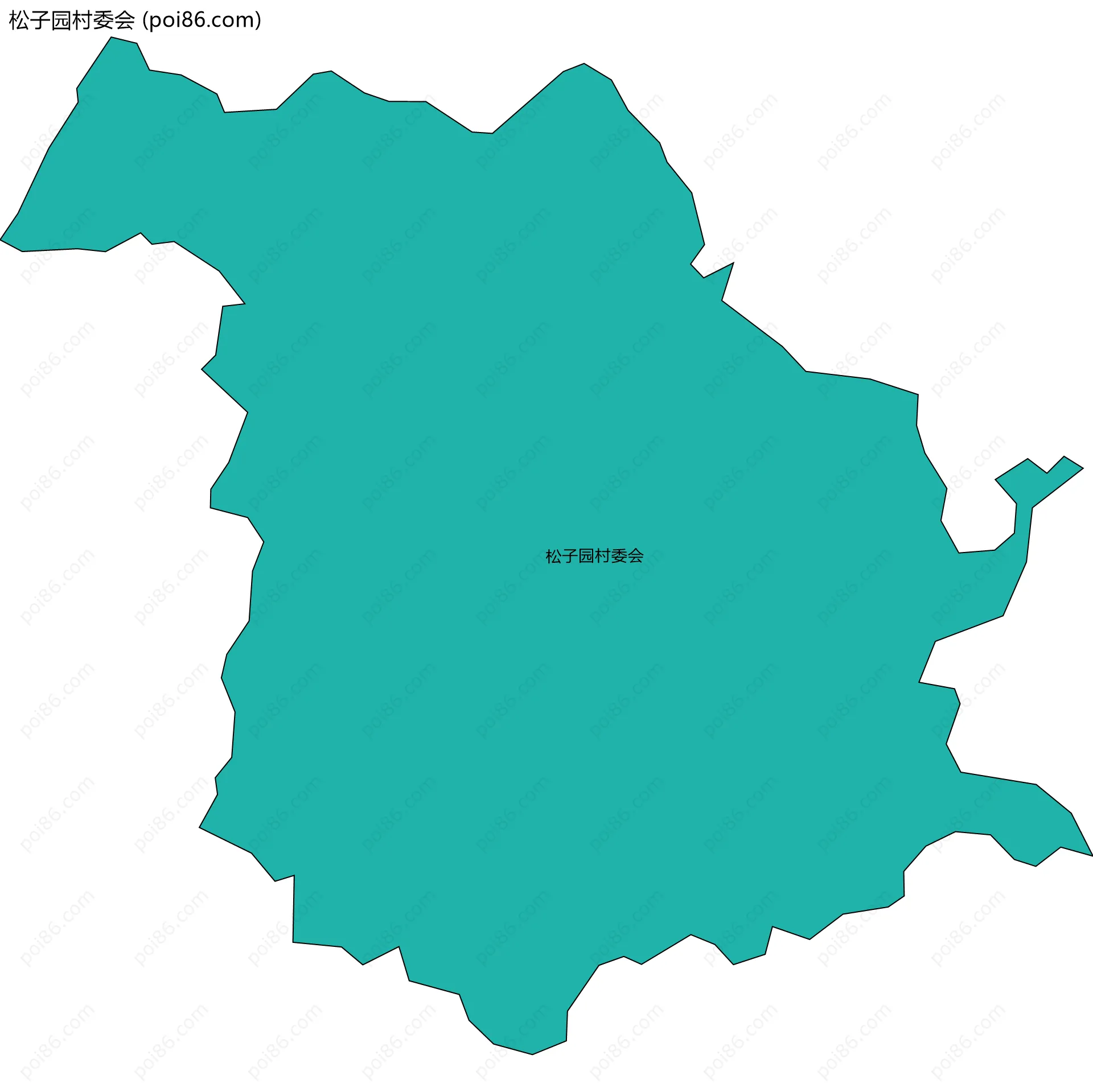 松子园村委会边界地图