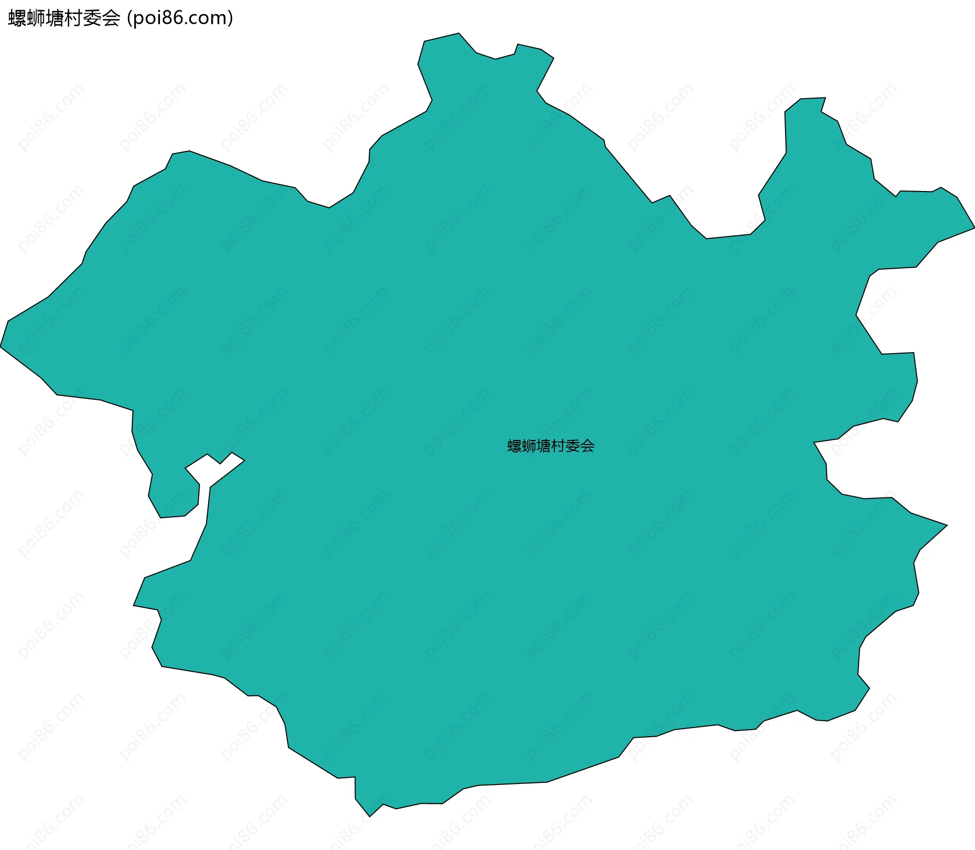 螺蛳塘村委会边界地图