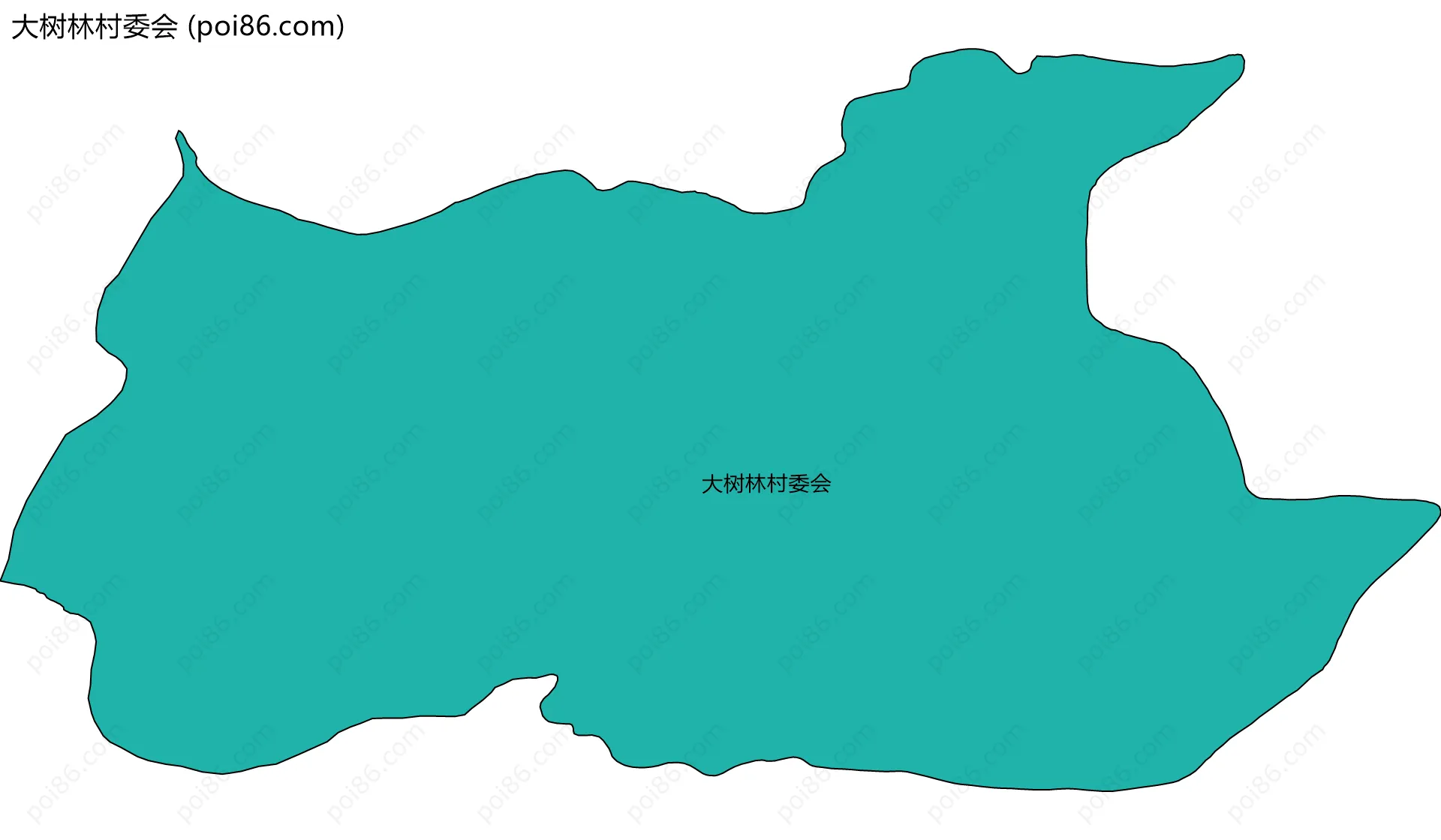 大树林村委会边界地图