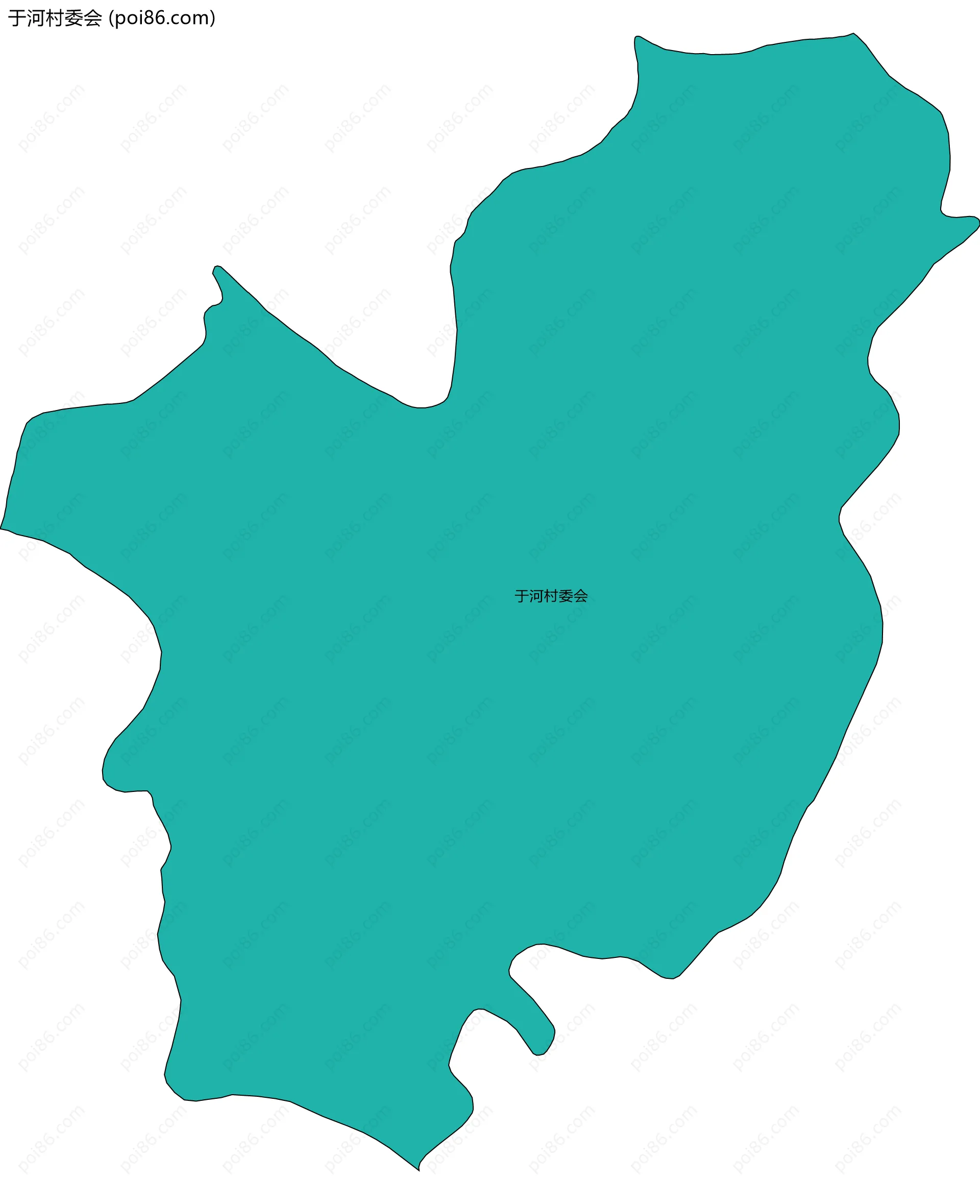 于河村委会边界地图