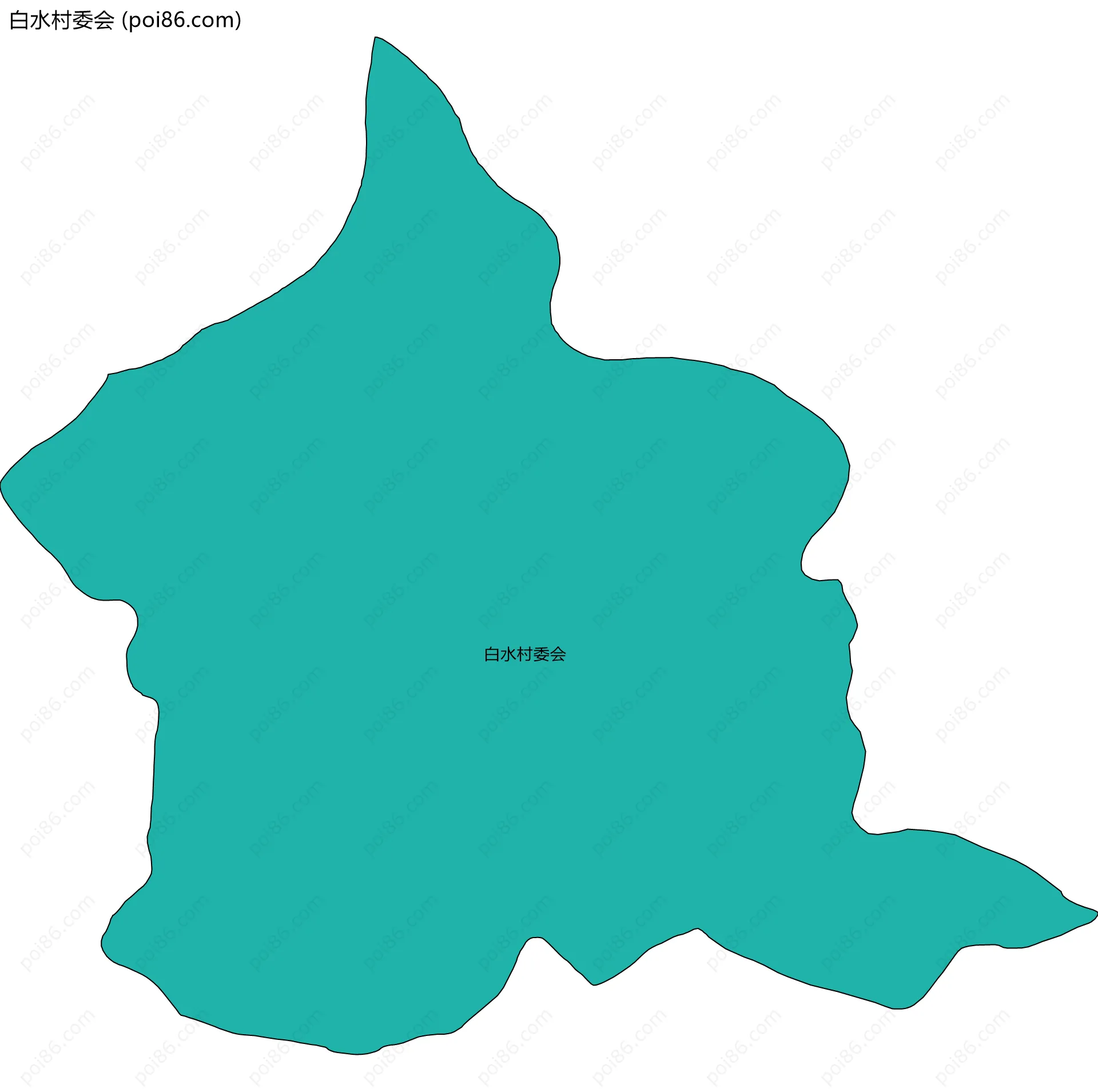 白水村委会边界地图