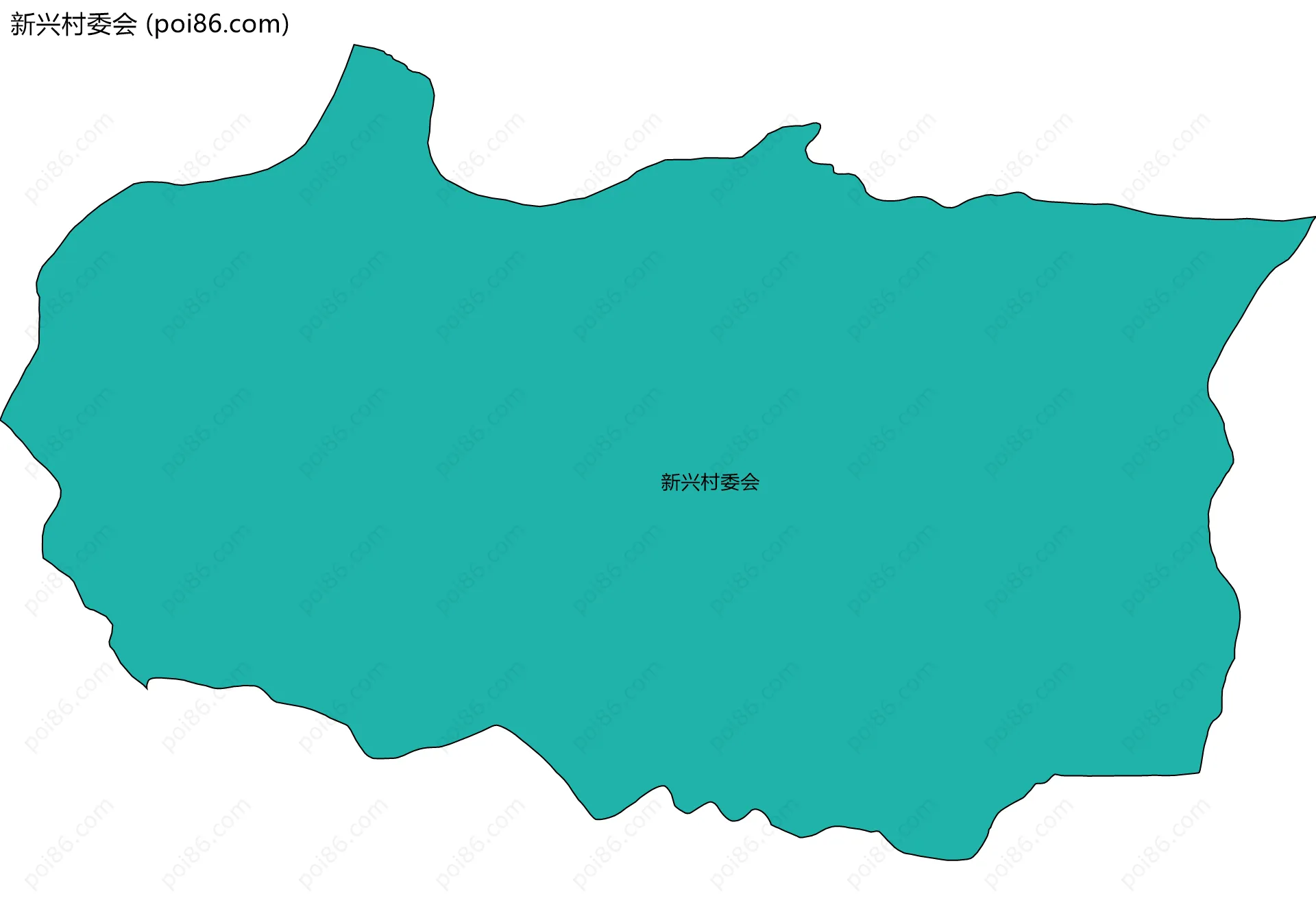 新兴村委会边界地图