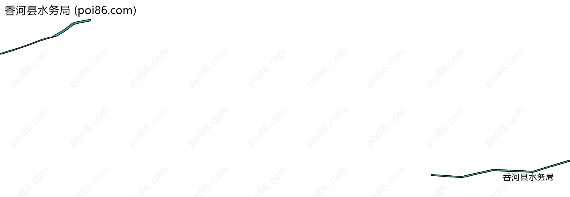 香河县水务局边界地图(五级行政区划)