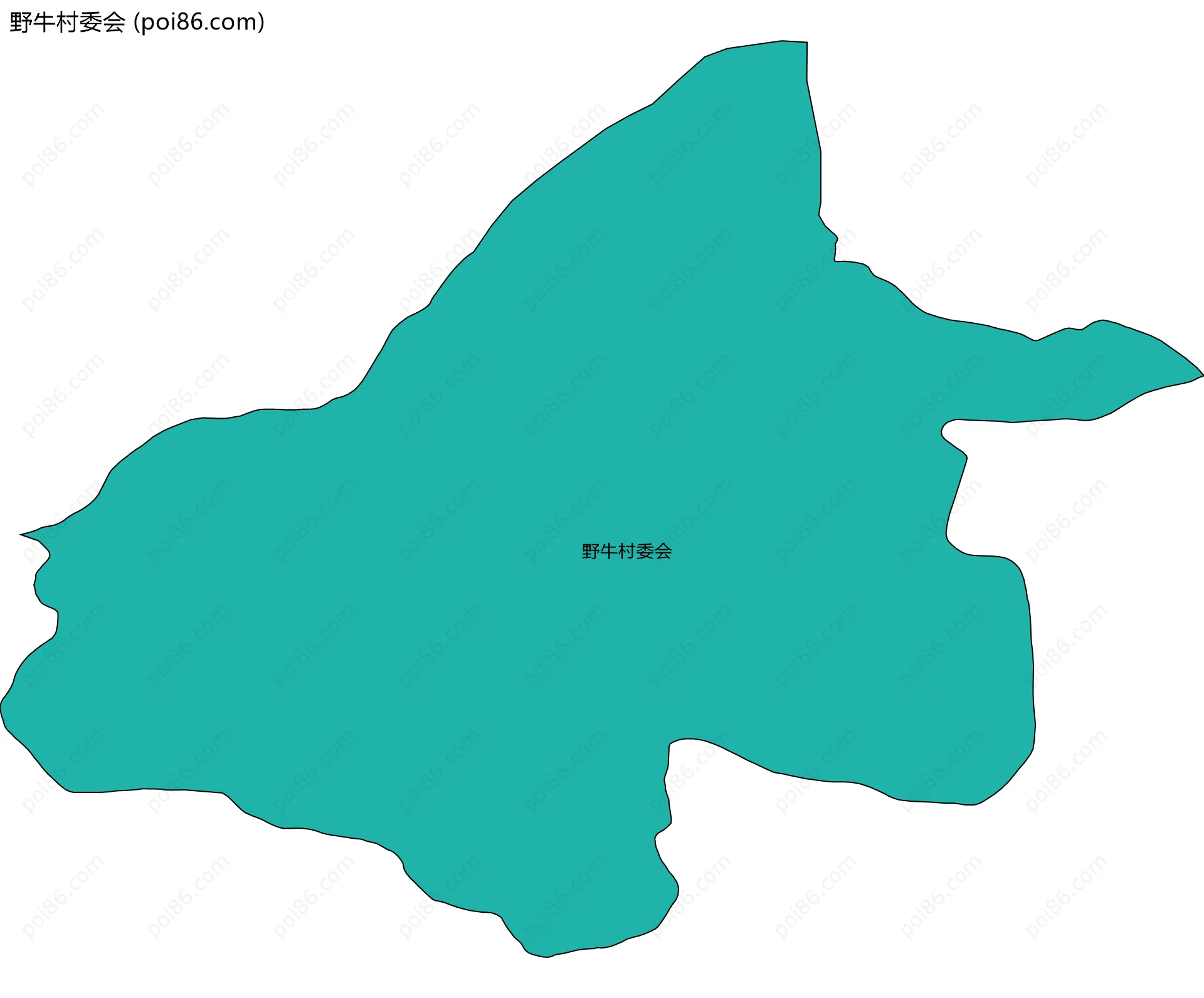 野牛村委会边界地图