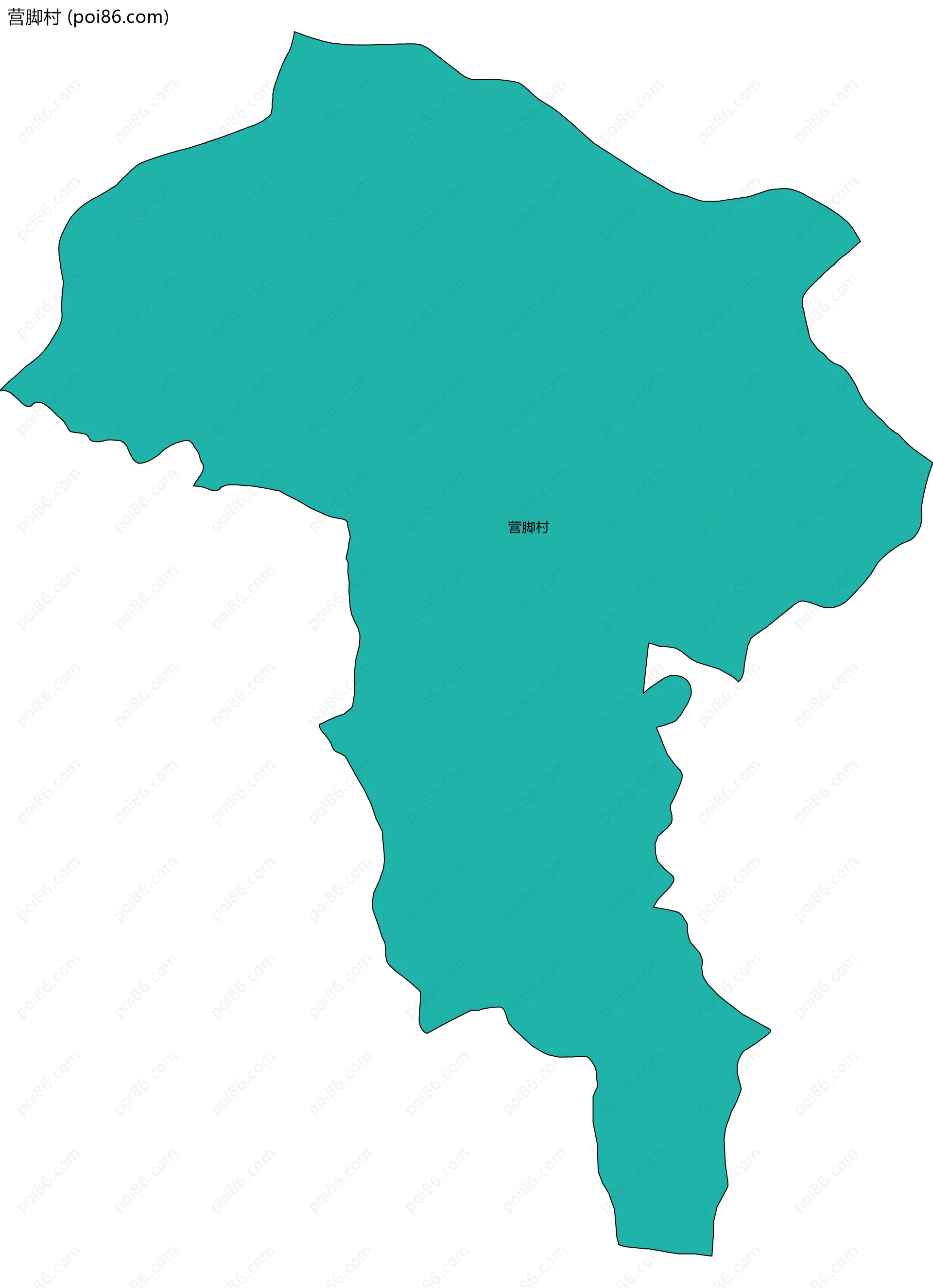 营脚村边界地图