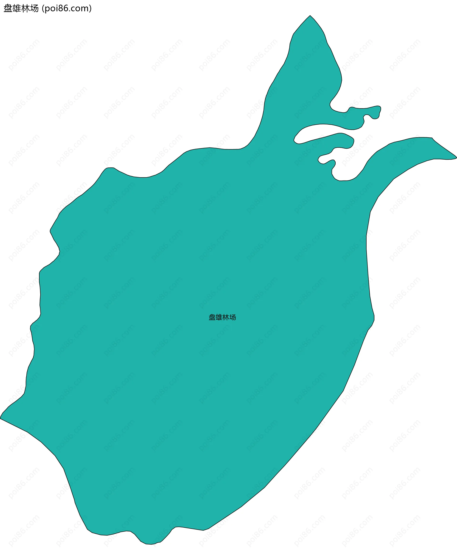 盘雄林场边界地图