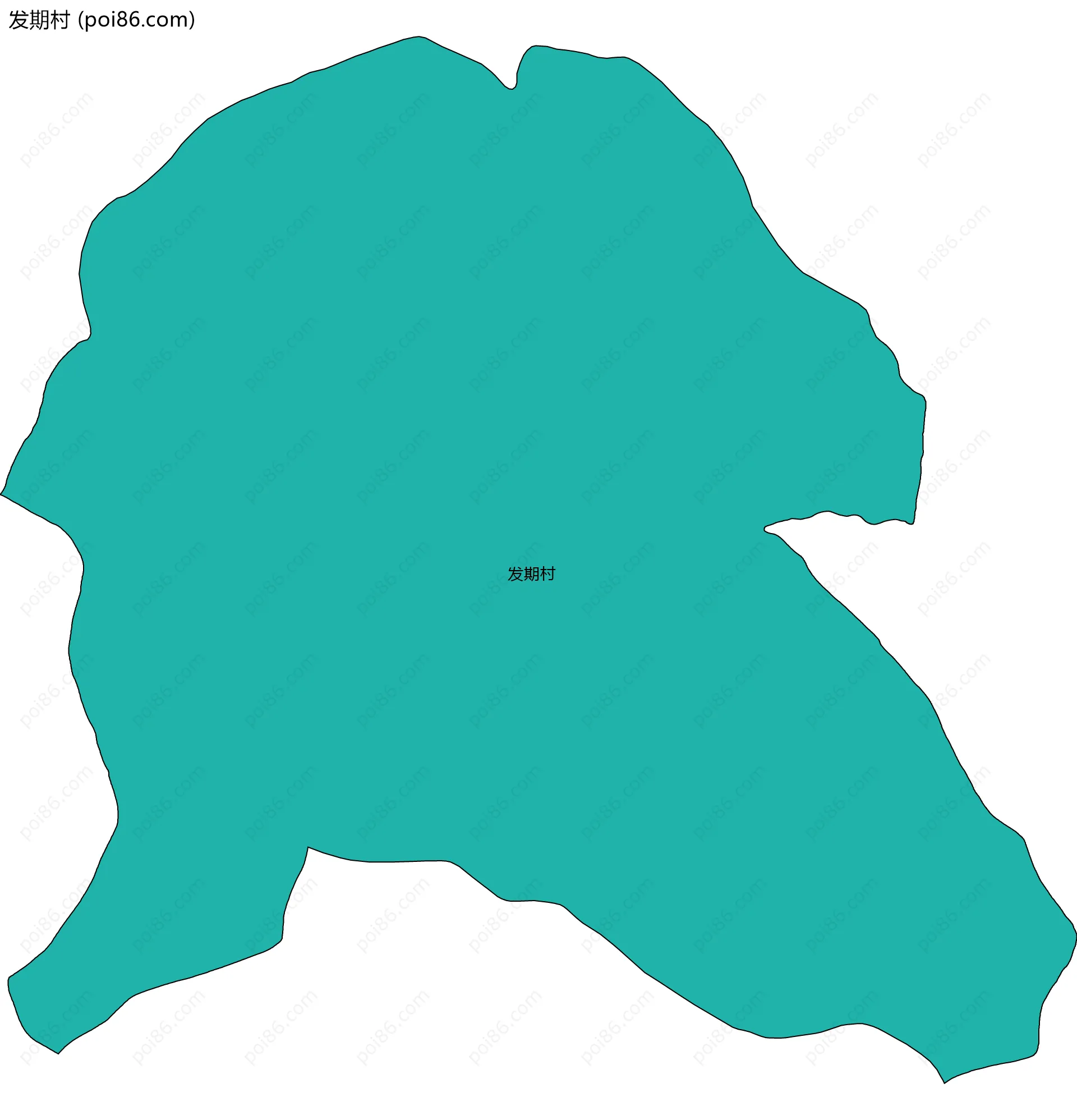 发期村边界地图