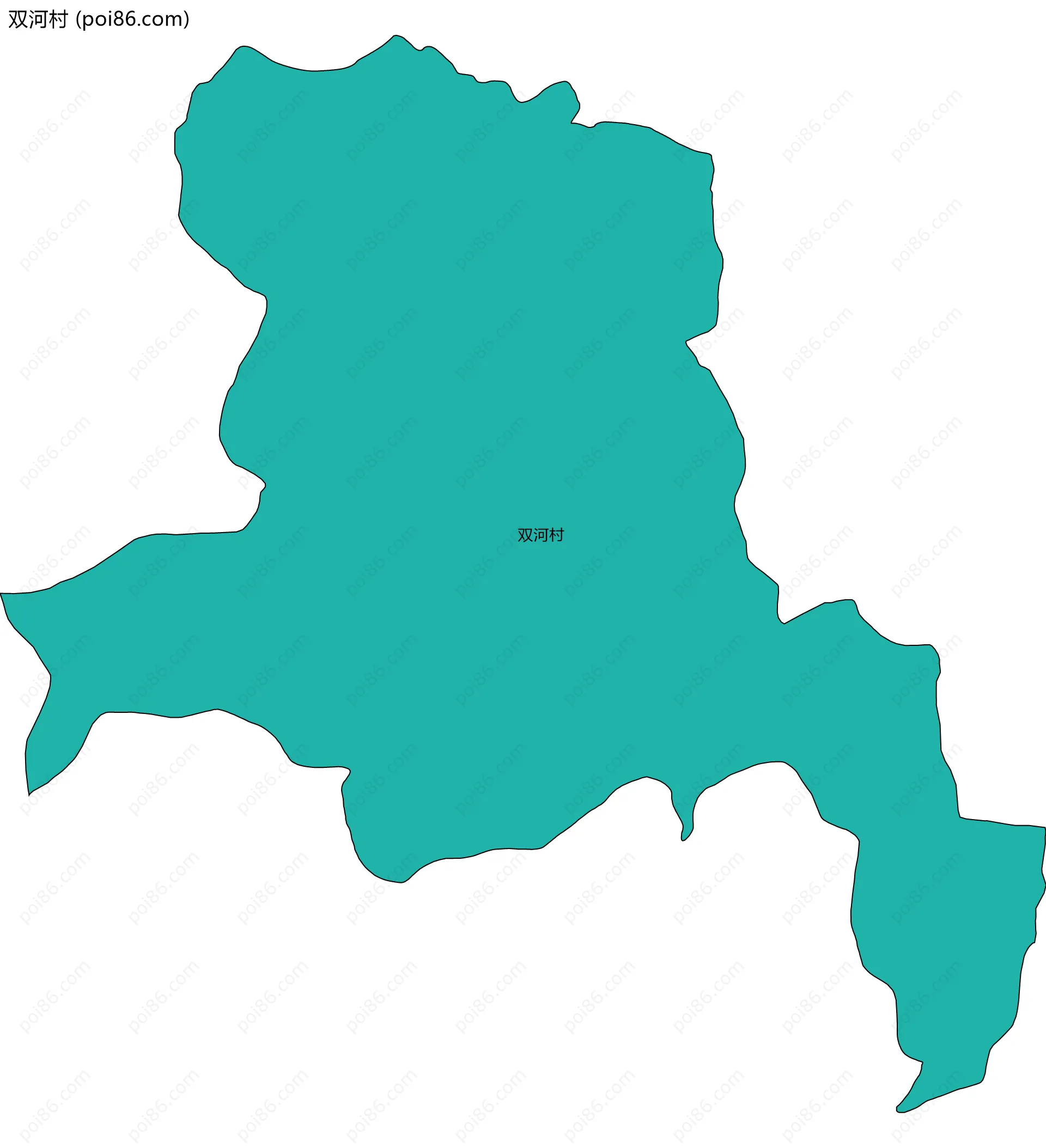 双河村边界地图