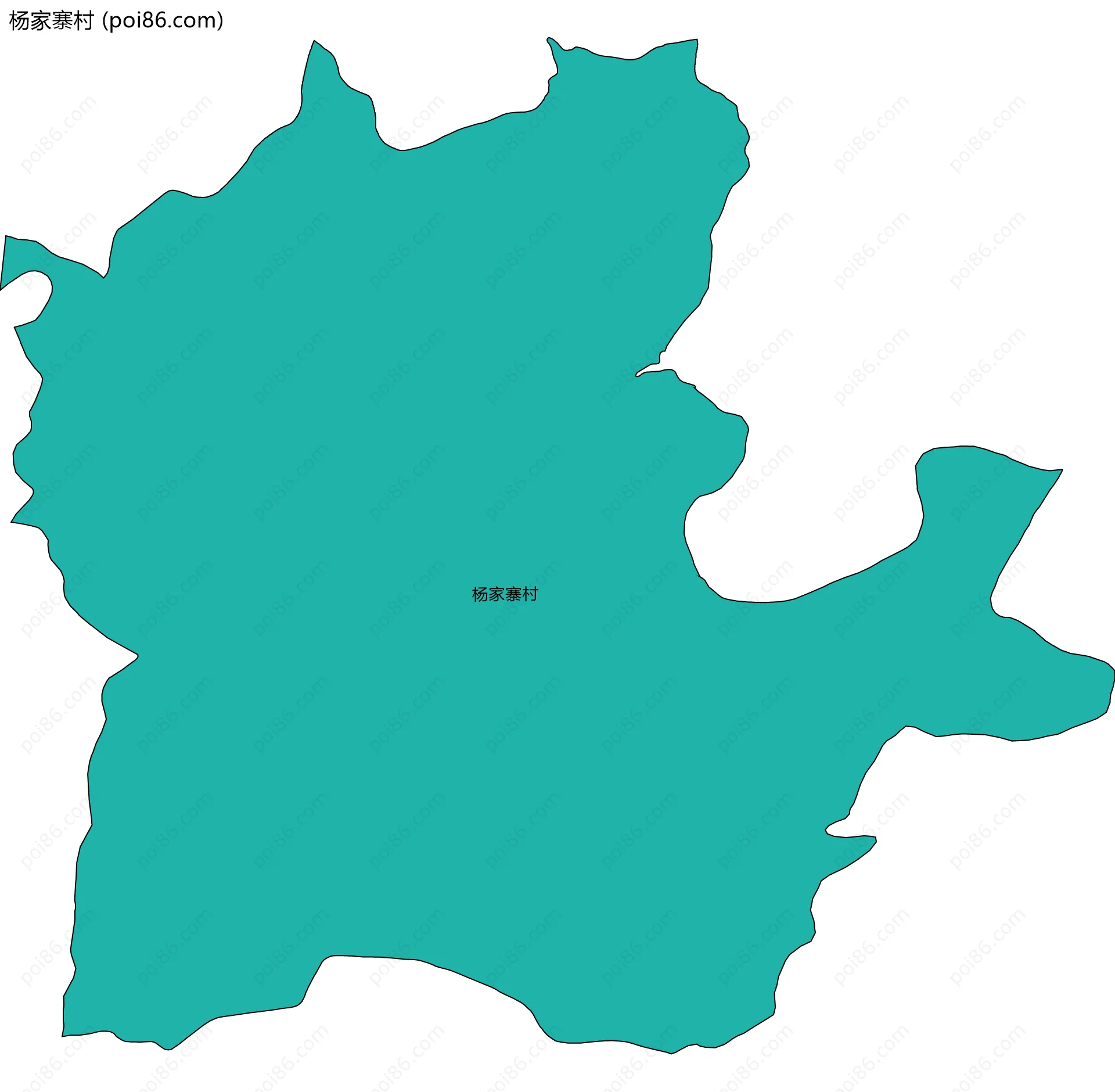 杨家寨村边界地图