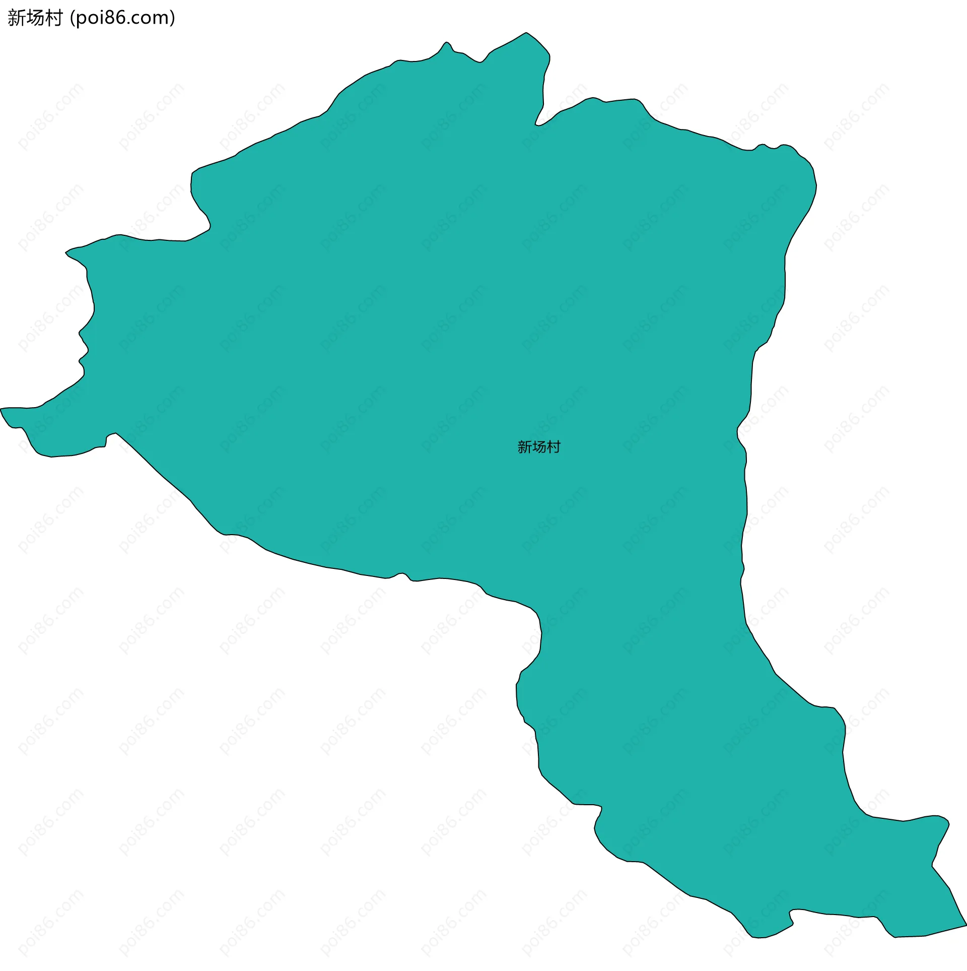 新场村边界地图