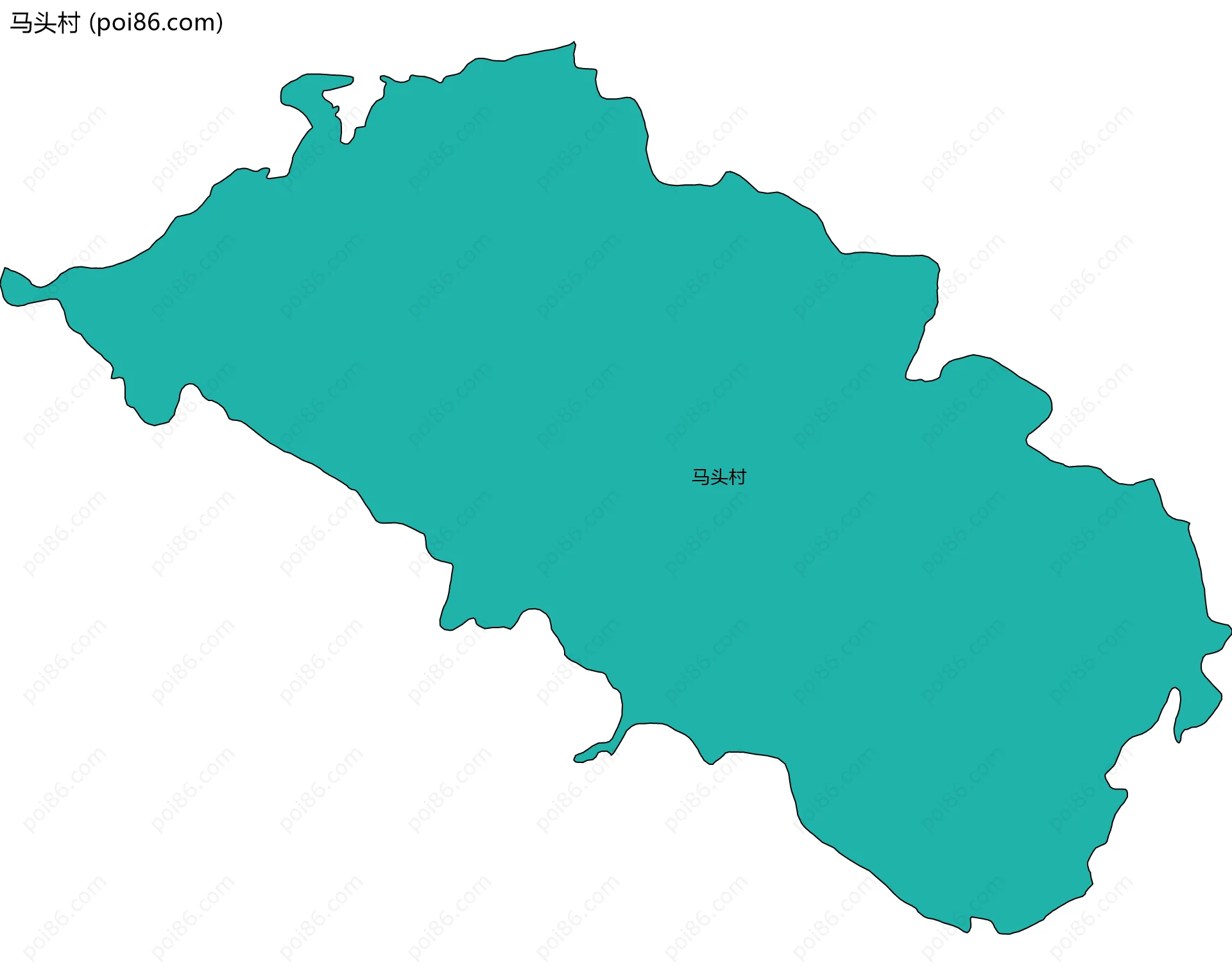 马头村边界地图