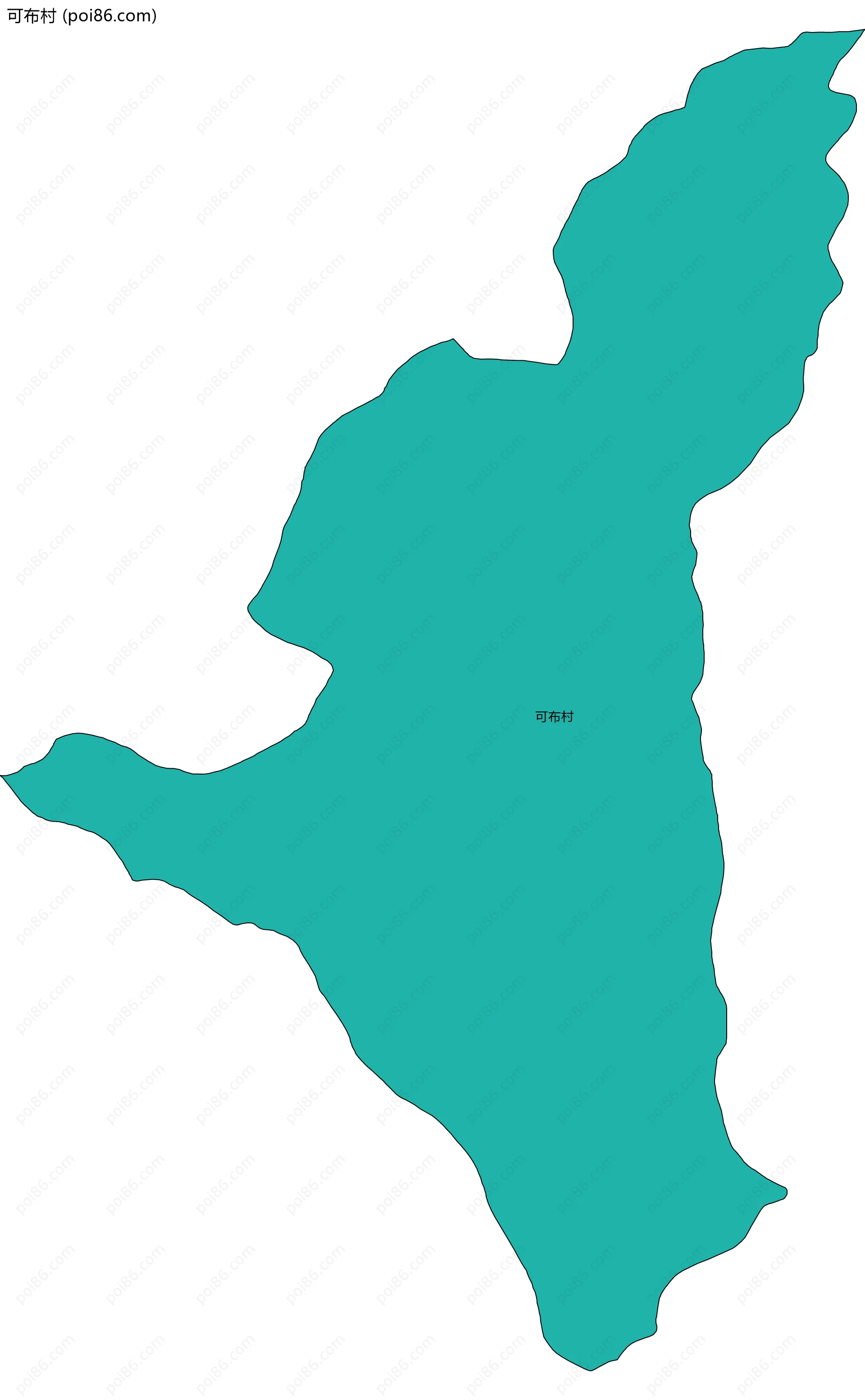 可布村边界地图