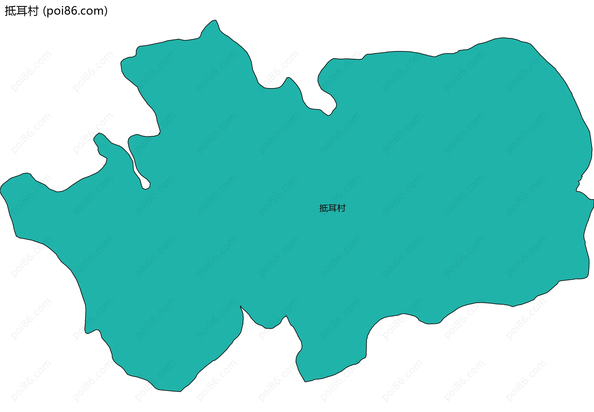 抵耳村边界地图