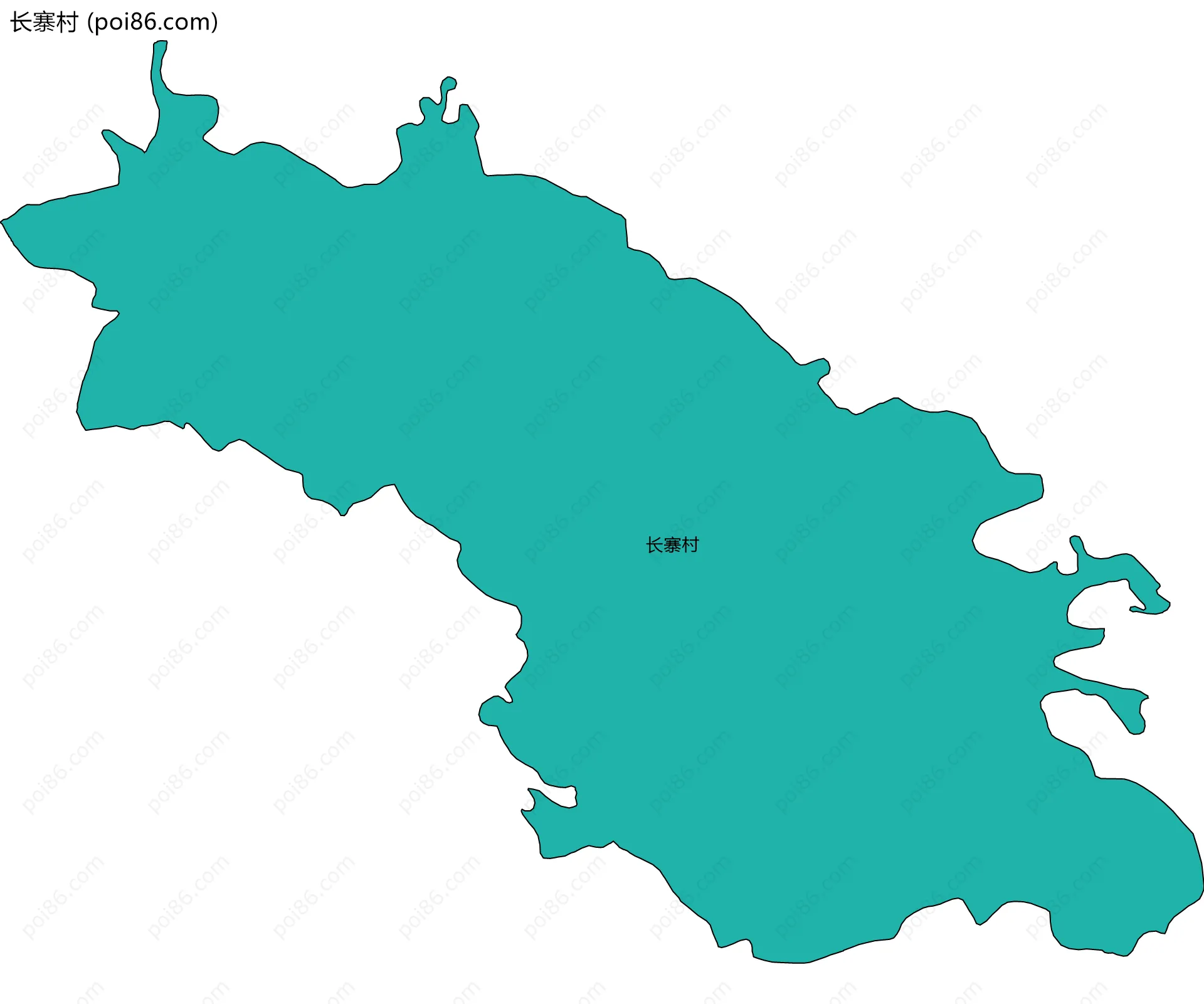 长寨村边界地图