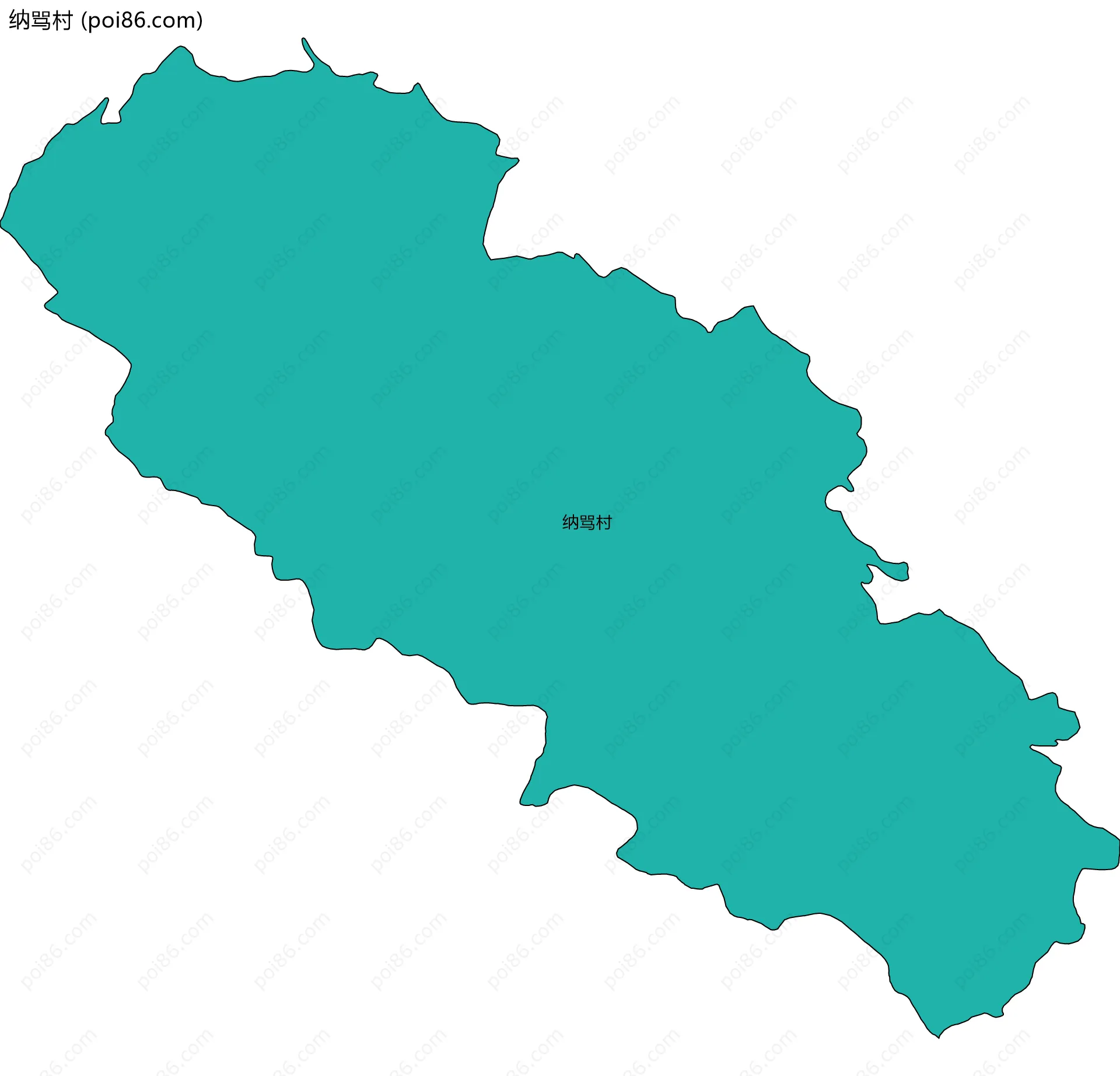 纳骂村边界地图