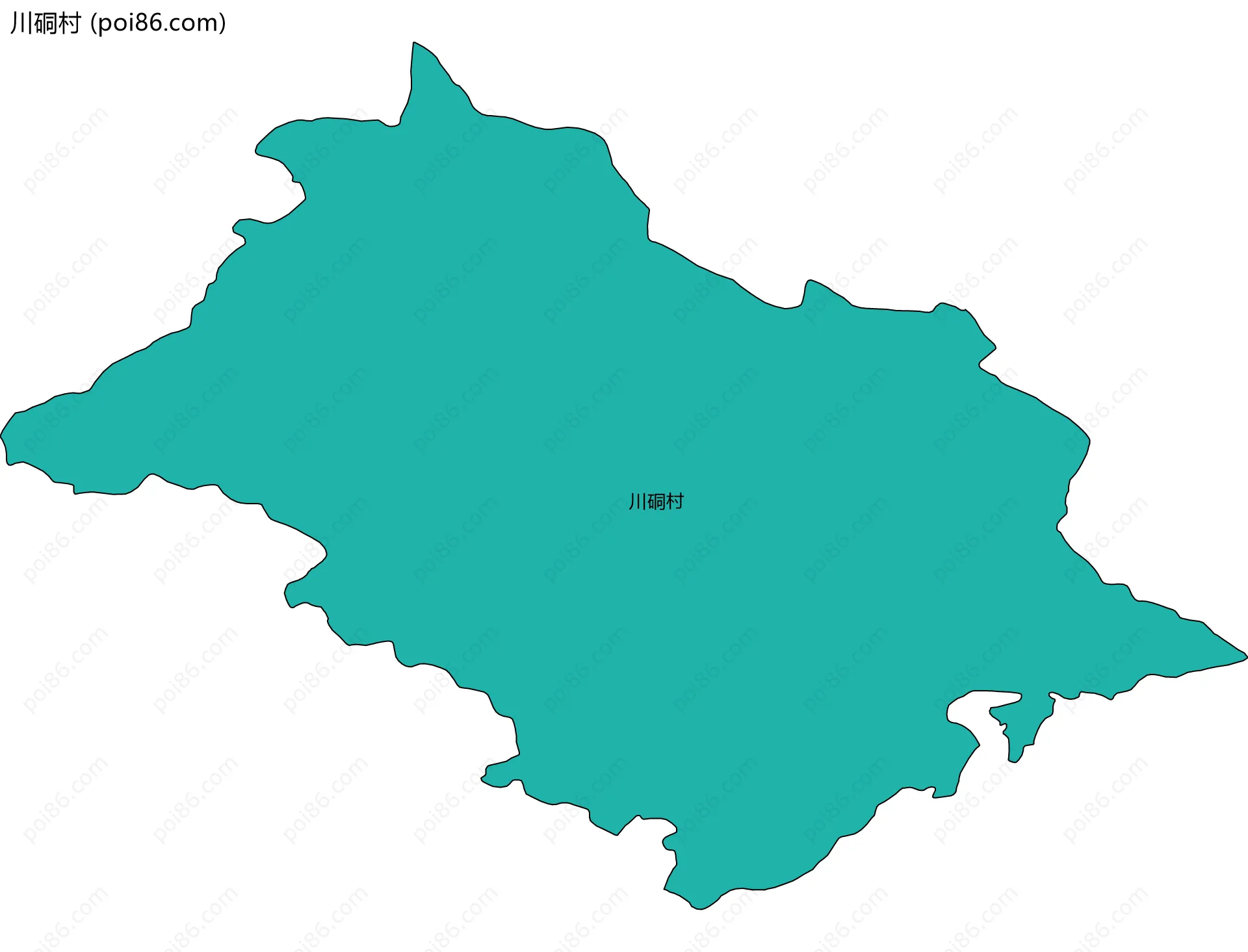 川硐村边界地图