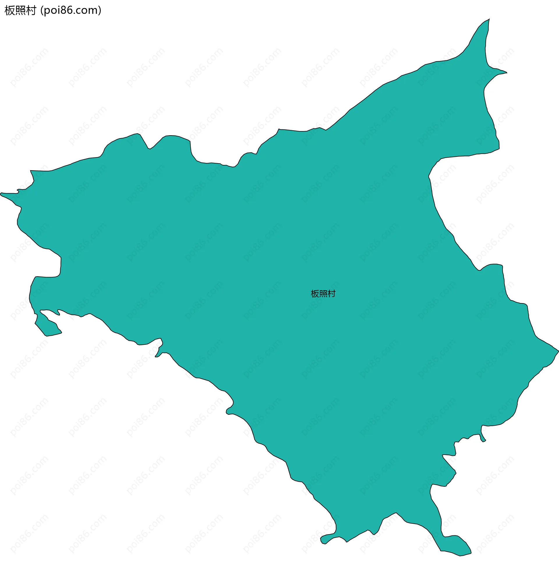 板照村边界地图