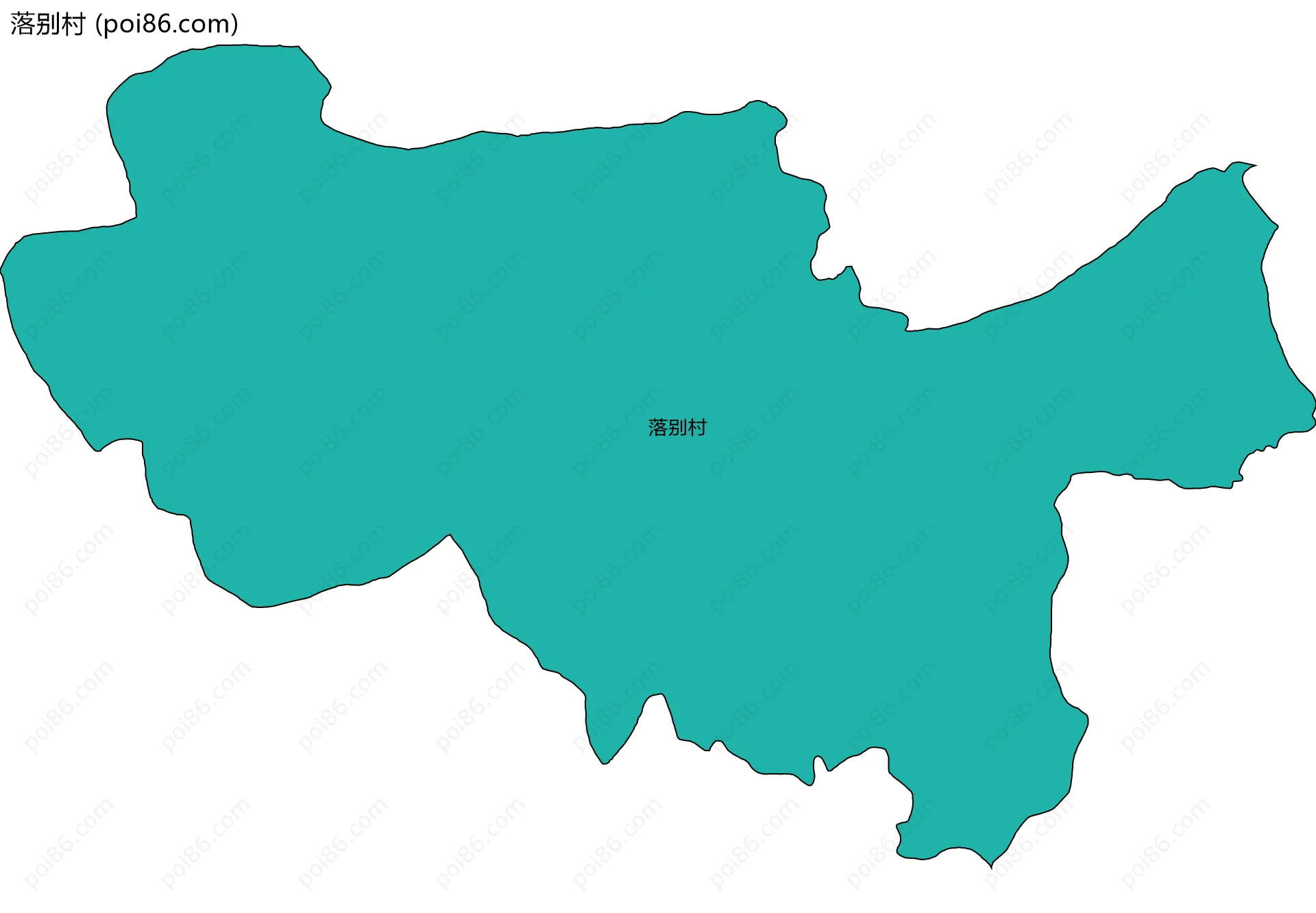落别村边界地图