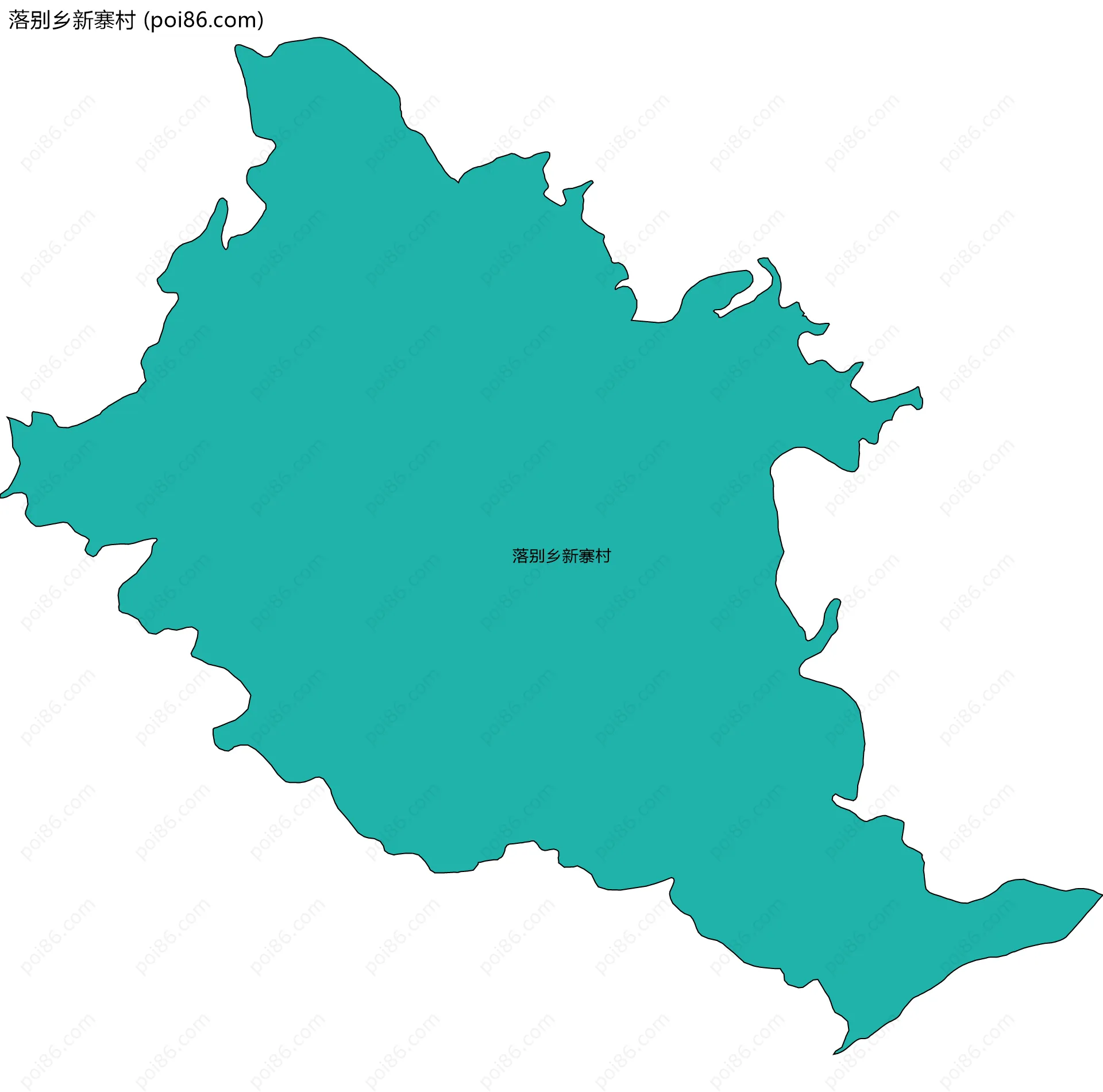 落别乡新寨村边界地图