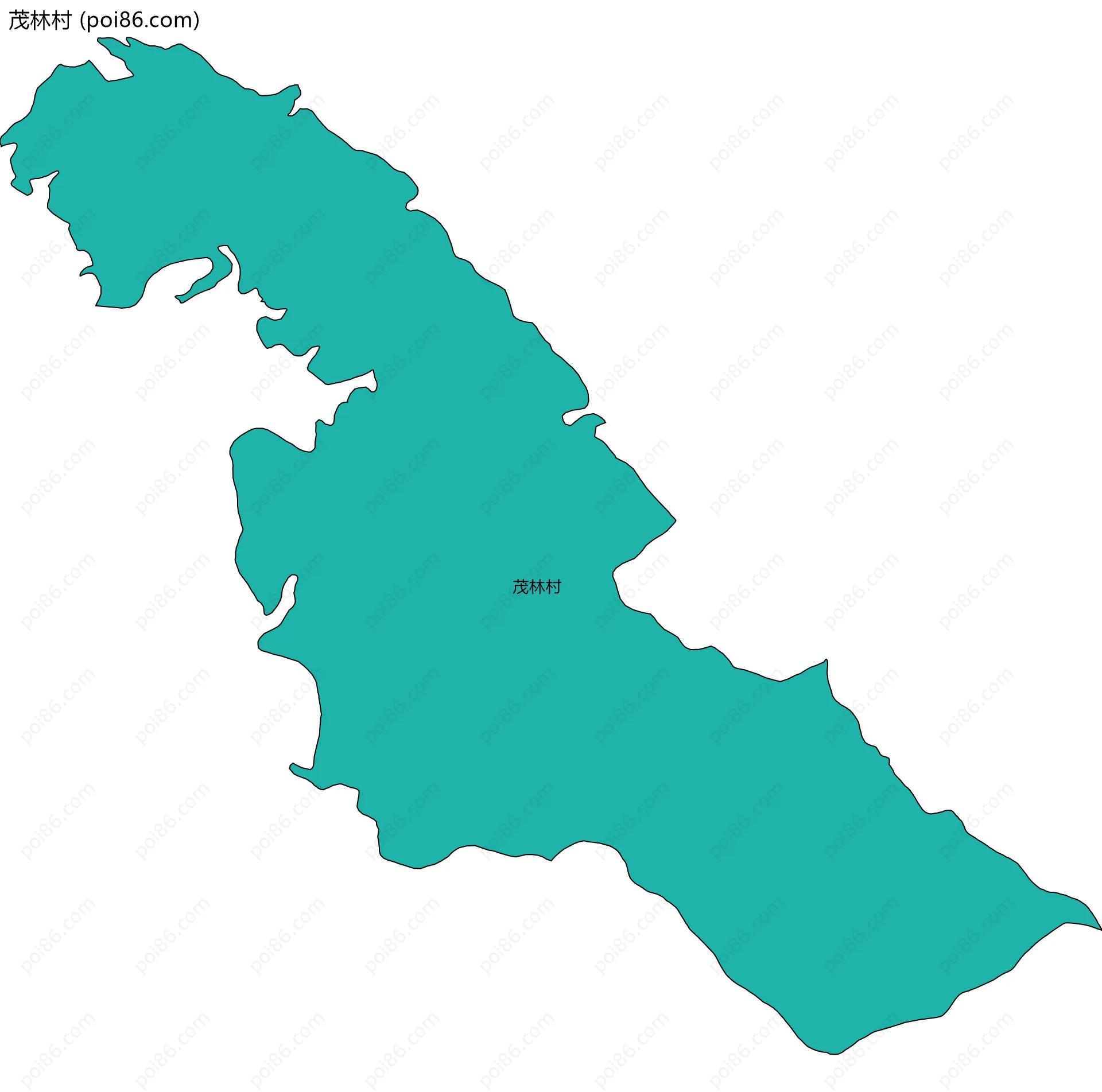 茂林村边界地图