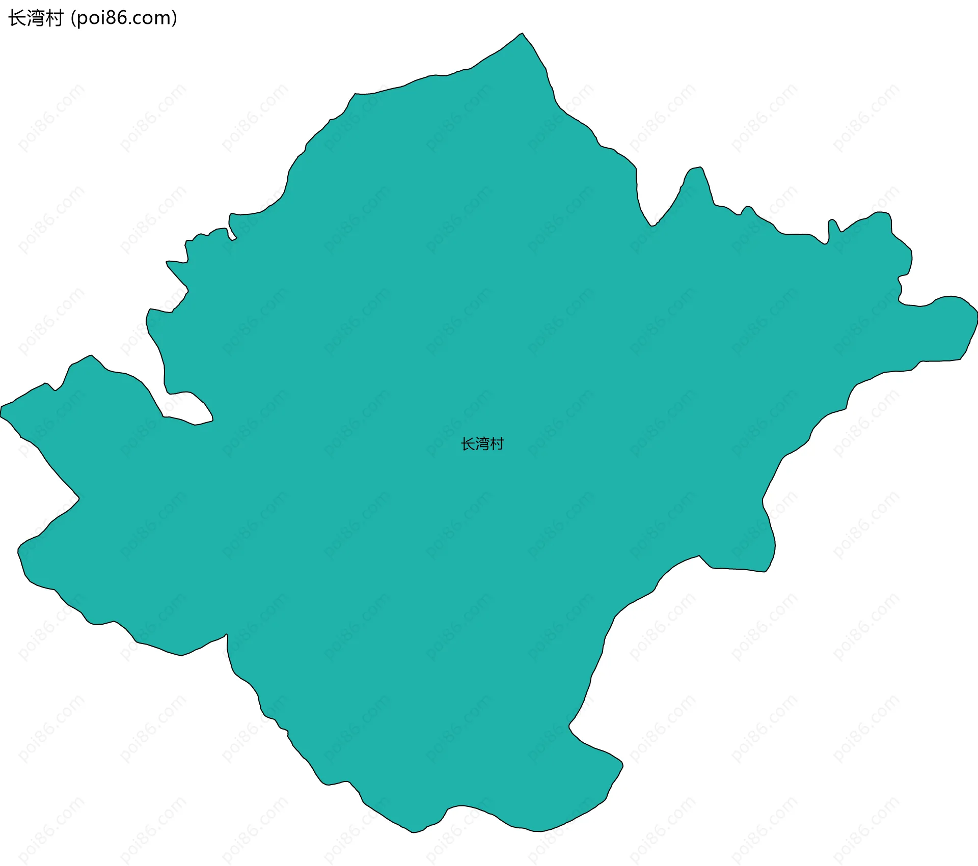 长湾村边界地图