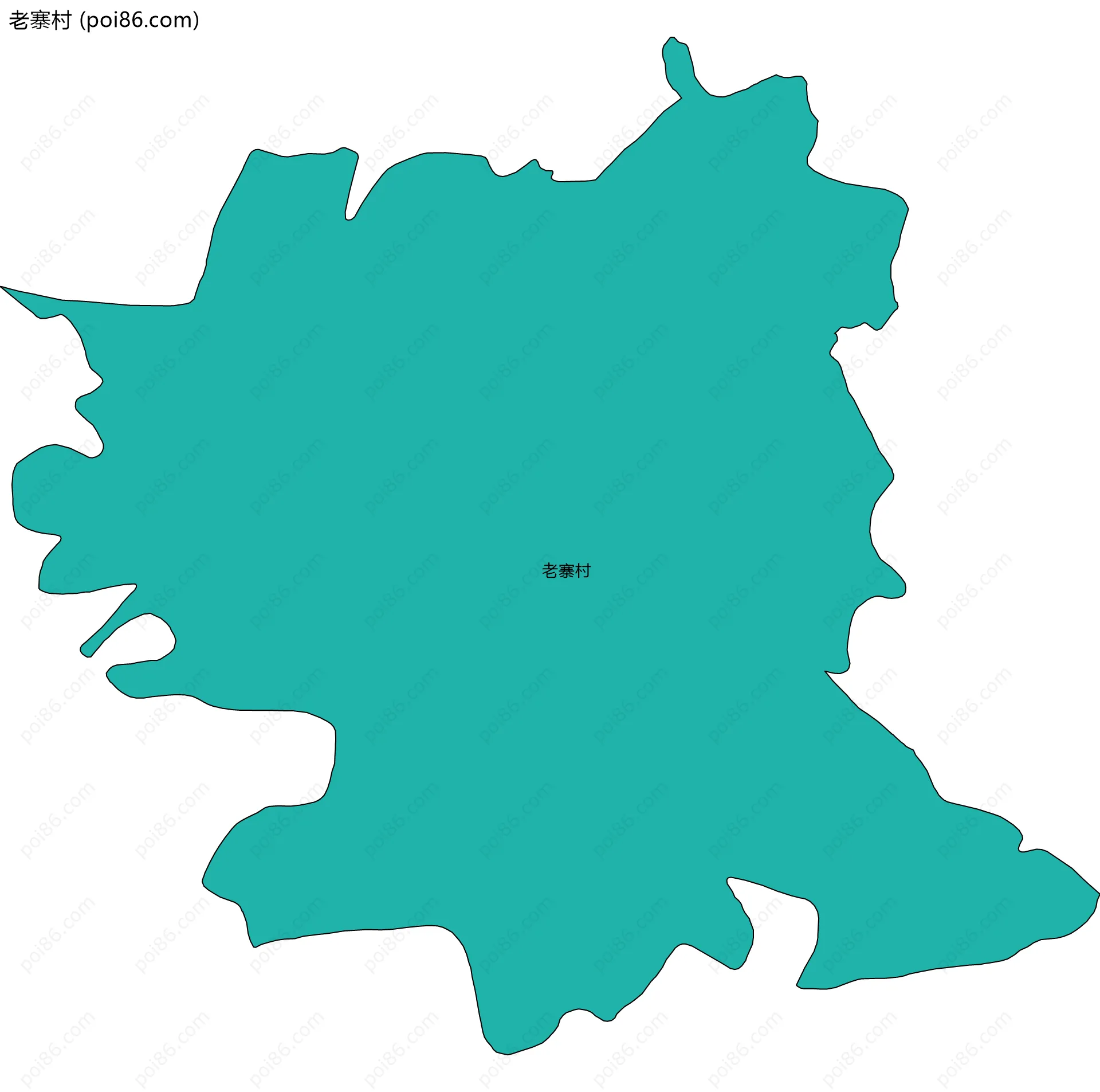 老寨村边界地图