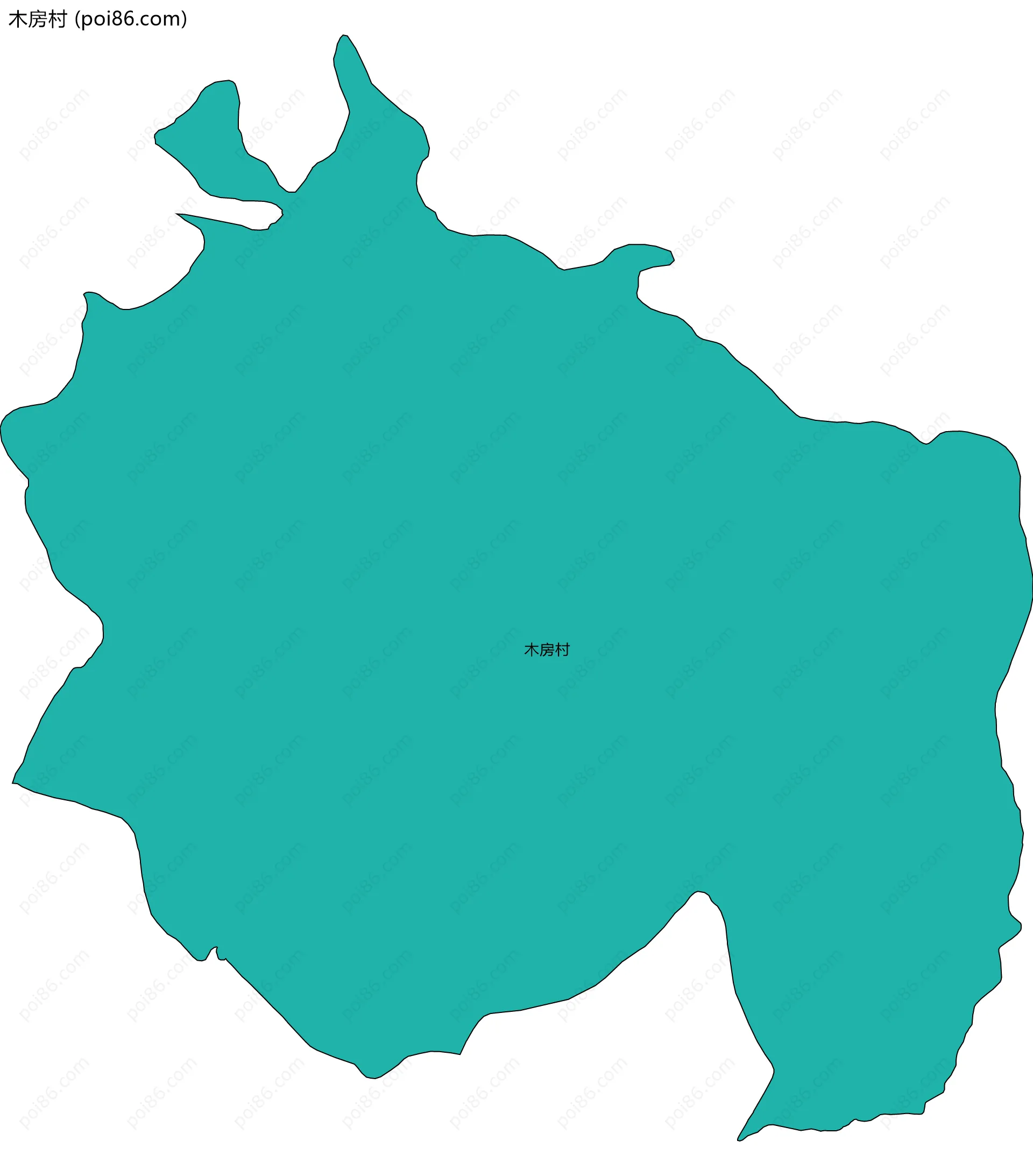 木房村边界地图