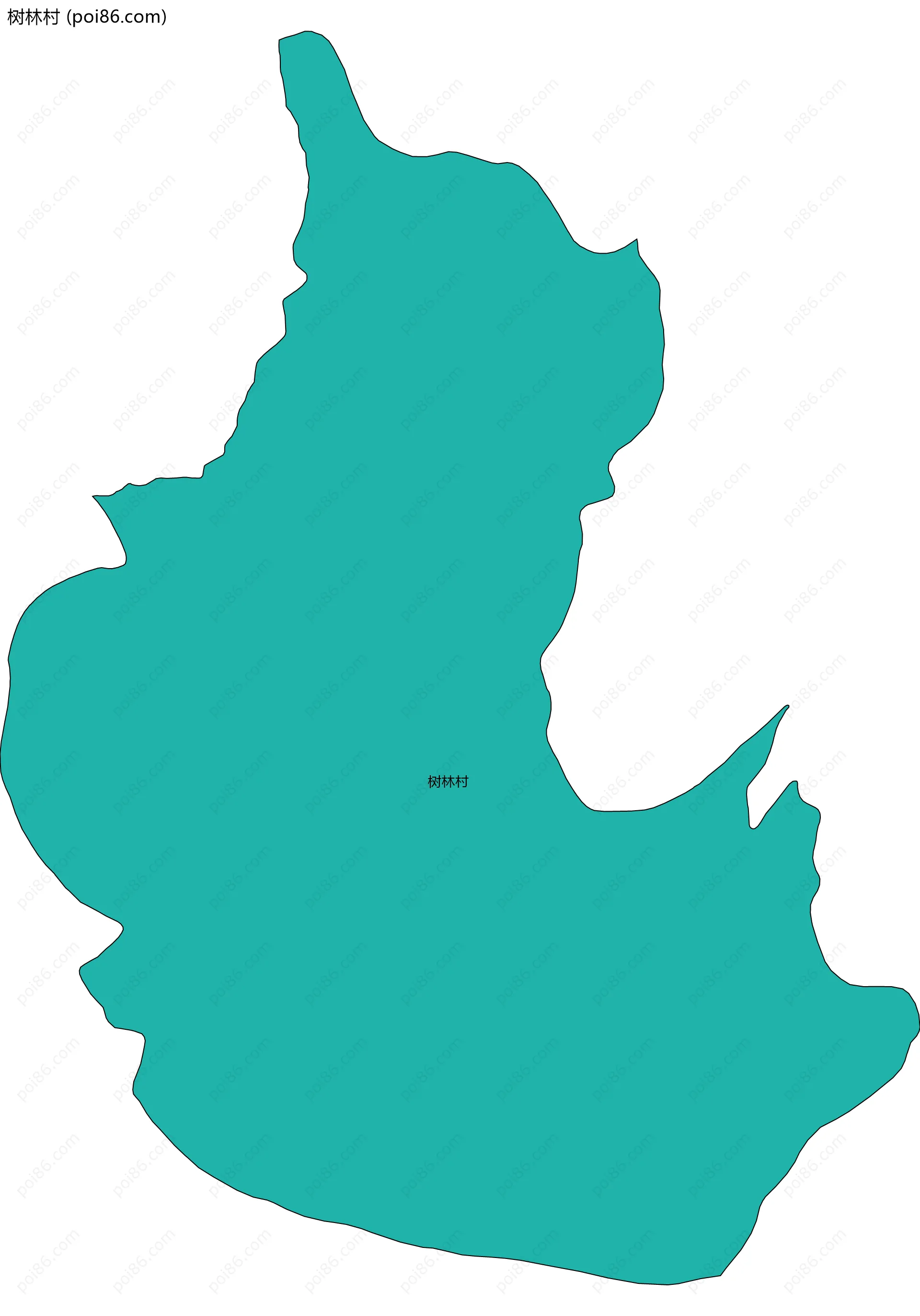 树林村边界地图
